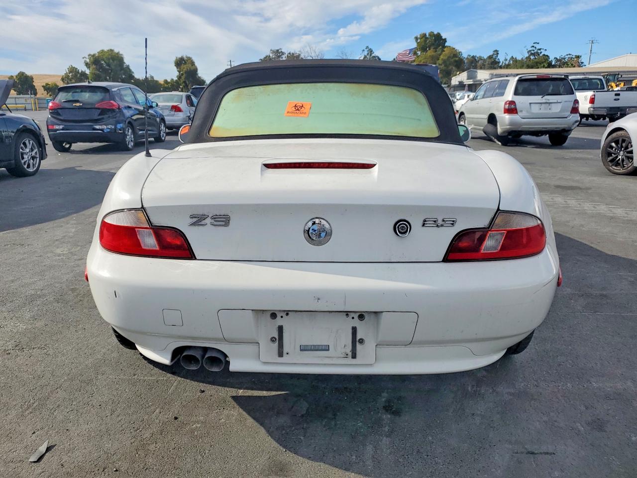 2000 Bmw Z3 2.3 White vin: 4USCH9341YLG02826
