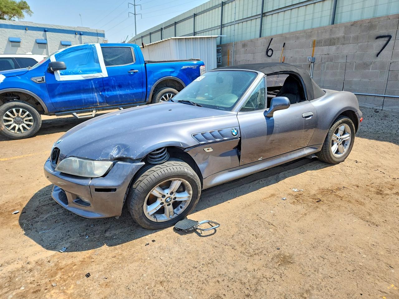 2000 Bmw Z3 2.3 Gray vin: 4USCH9344YLF86492