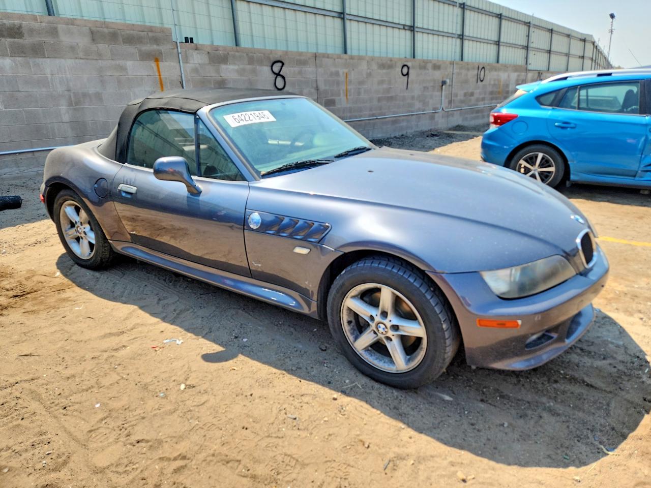 2000 Bmw Z3 2.3 Gray vin: 4USCH9344YLF86492