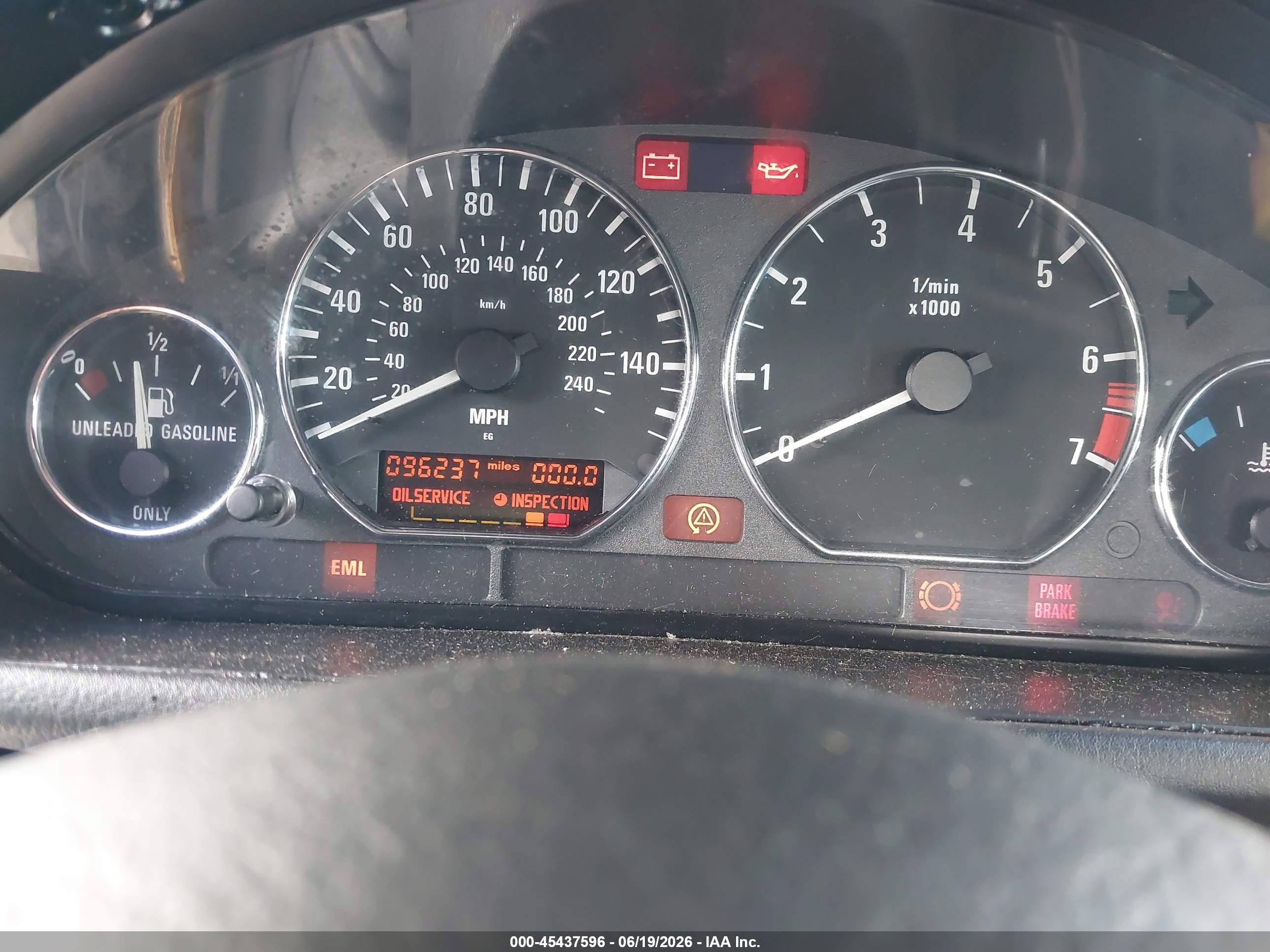 2000 Bmw Z3 2.3 Черный vin: 4USCH934XYLF85203