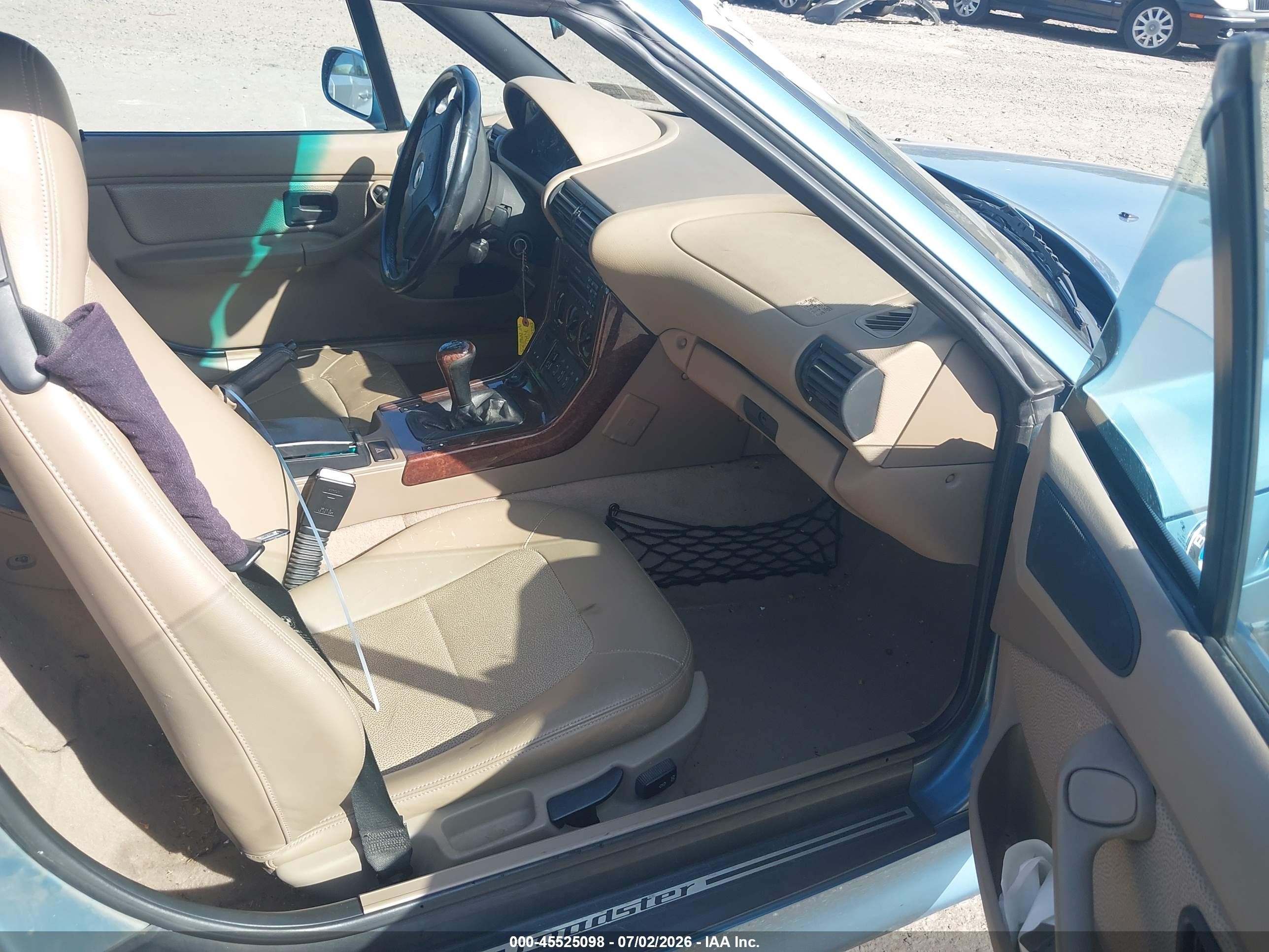 1998 Bmw Z3 2.8 Light Blue vin: 4USCJ3322WLC09866