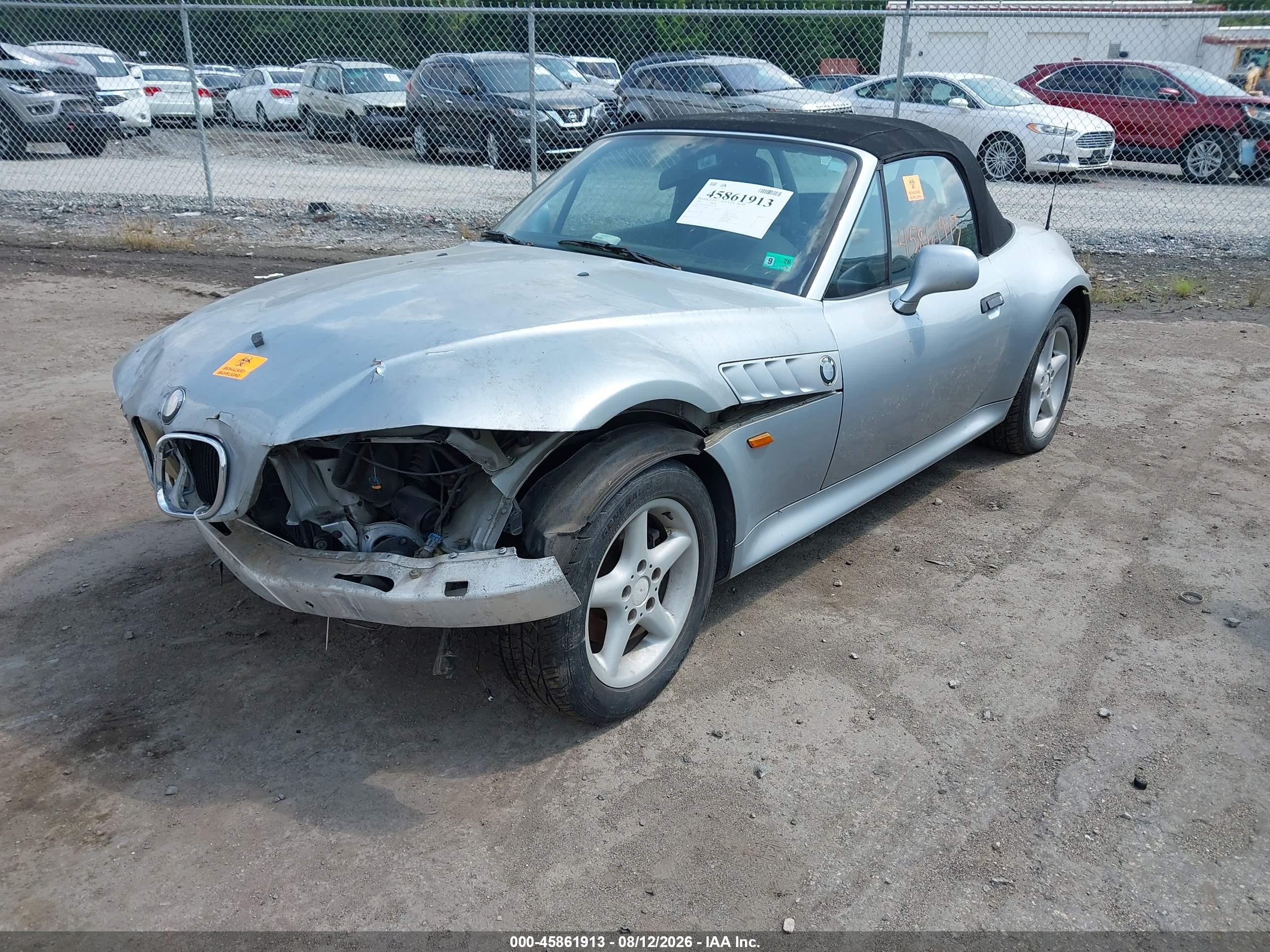 1998 Bmw Z3 2.8 Silver vin: 4USCJ3322WLC11357