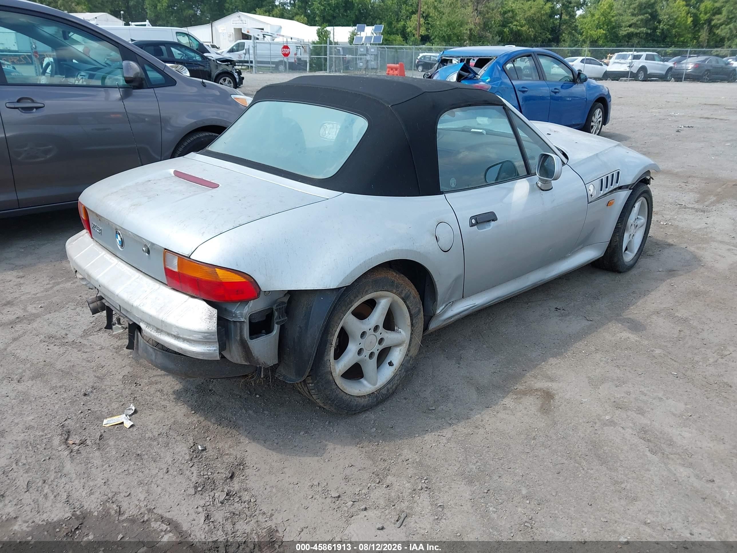 1998 Bmw Z3 2.8 Silver vin: 4USCJ3322WLC11357