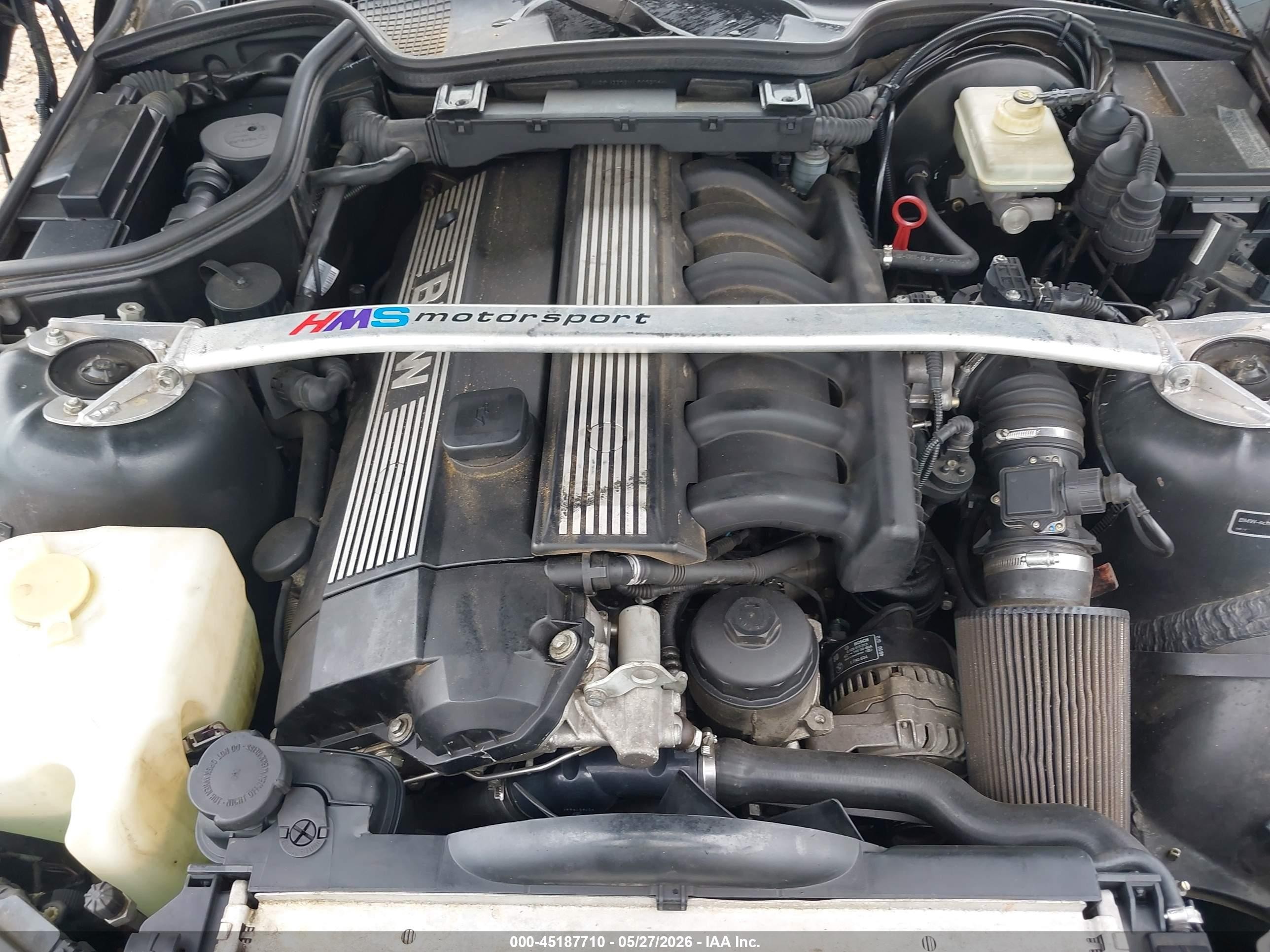 1997 Bmw Z3 2.8l Roadster Black vin: 4USCJ3323VLC02391