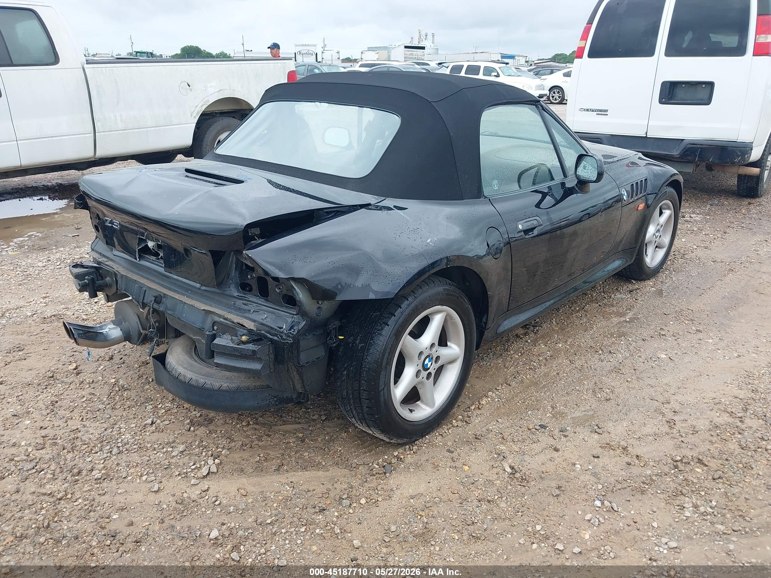 1997 Bmw Z3 2.8l Roadster Black vin: 4USCJ3323VLC02391