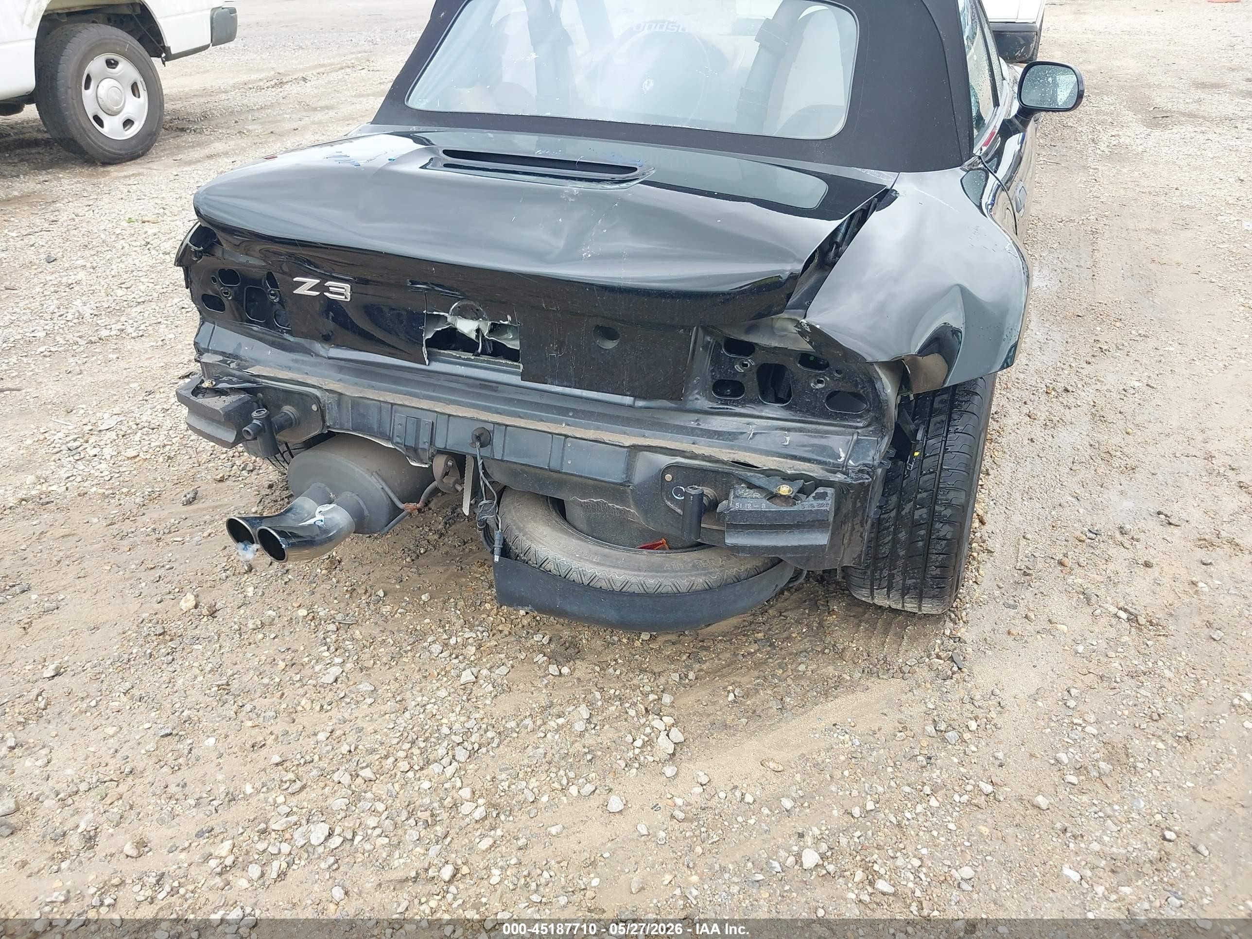 1997 Bmw Z3 2.8l Roadster Black vin: 4USCJ3323VLC02391
