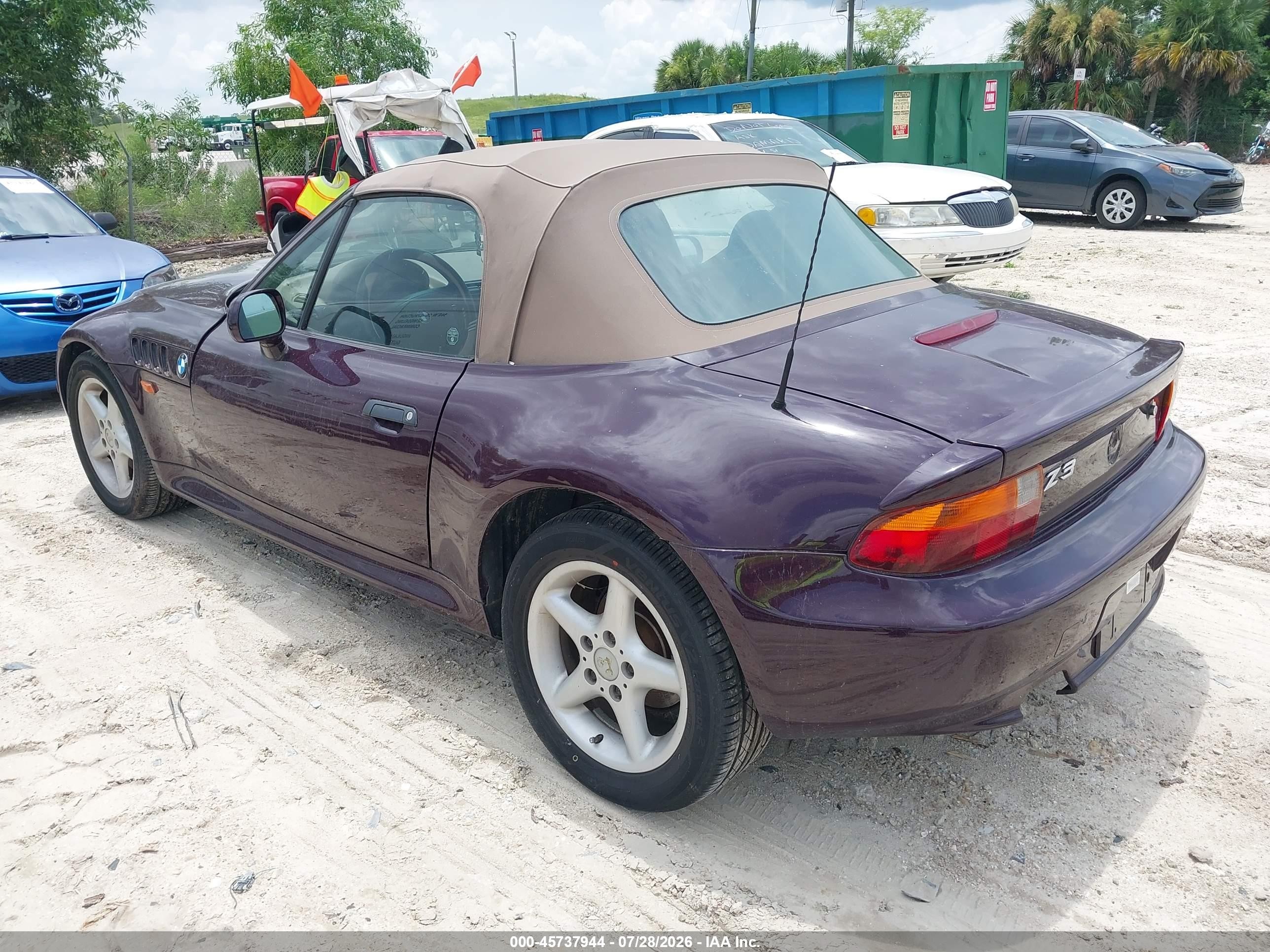 1998 Bmw Z3 2.8 Фиолетовый vin: 4USCJ3325WLB62204