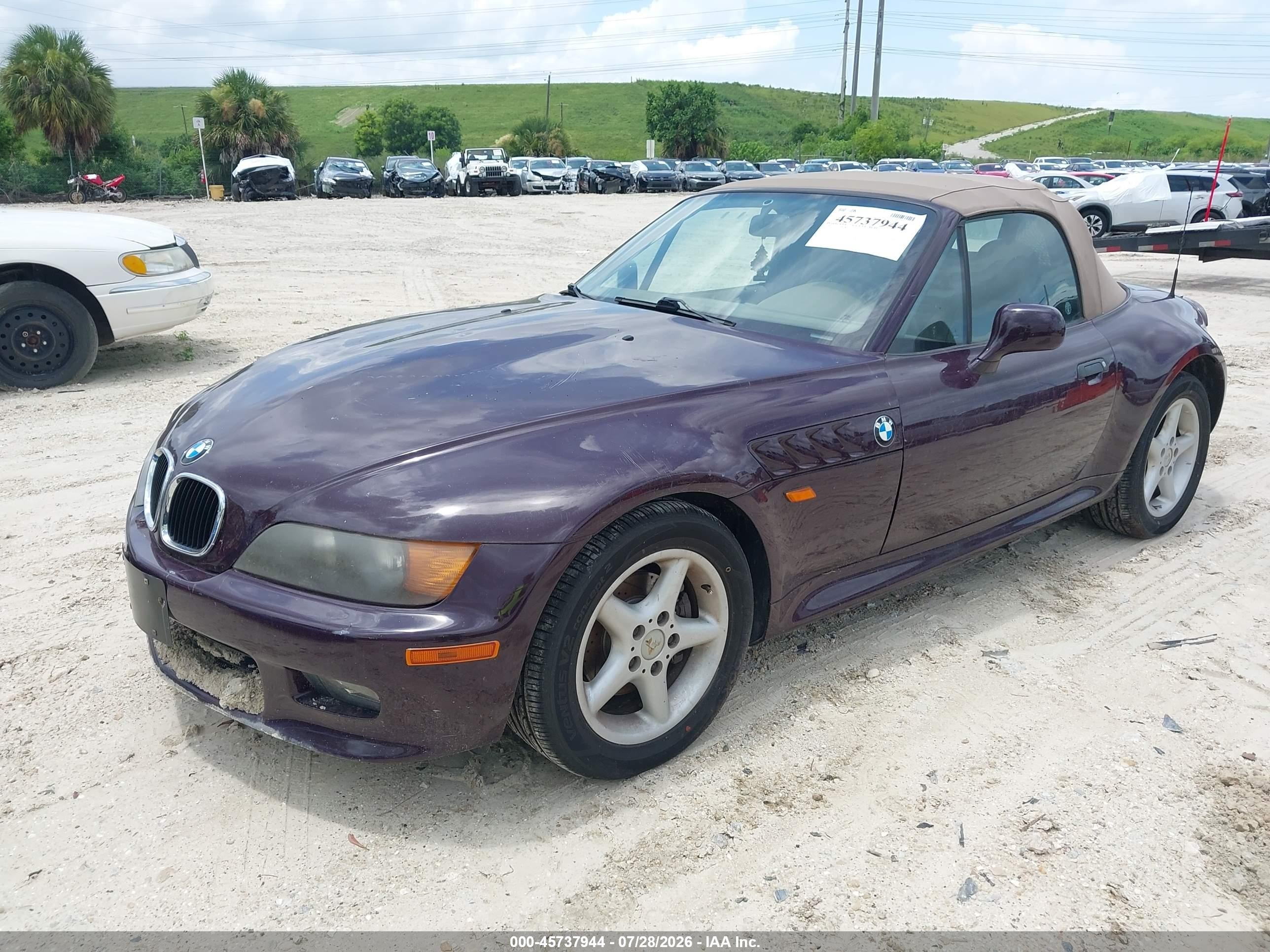 1998 Bmw Z3 2.8 Фиолетовый vin: 4USCJ3325WLB62204