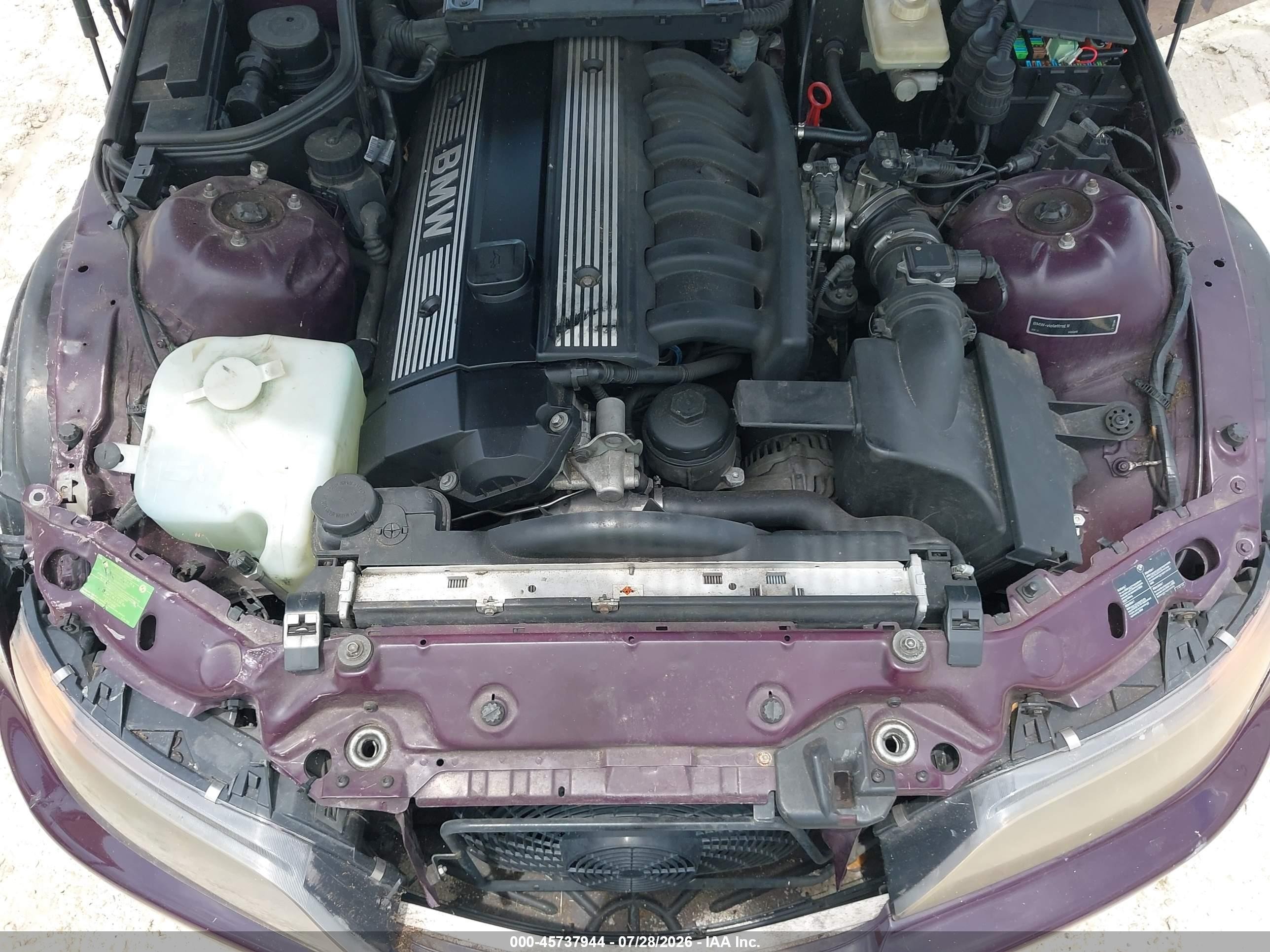 1998 Bmw Z3 2.8 Фиолетовый vin: 4USCJ3325WLB62204