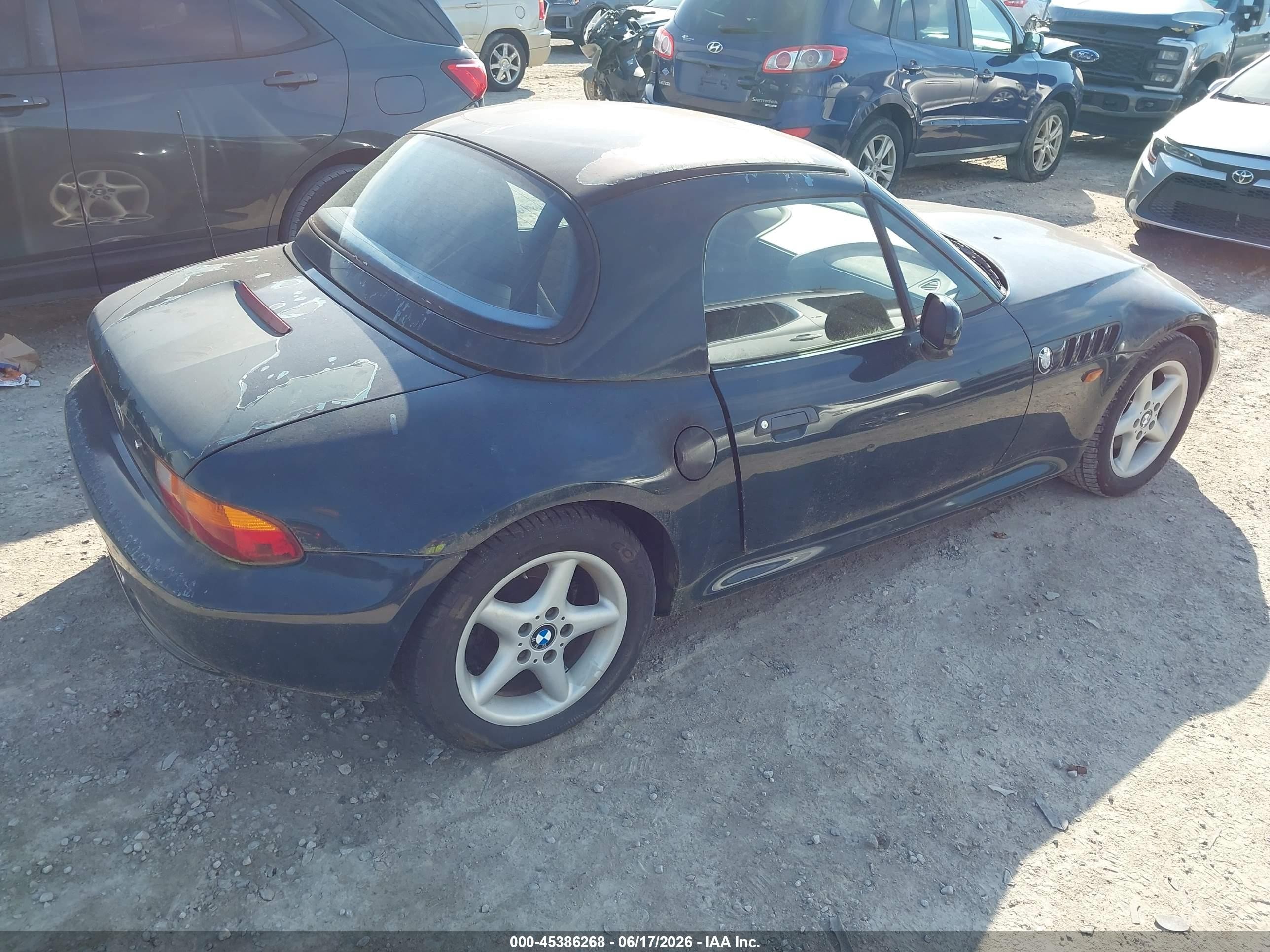 1998 Bmw Z3 2.8 Green vin: 4USCJ3325WLB62896