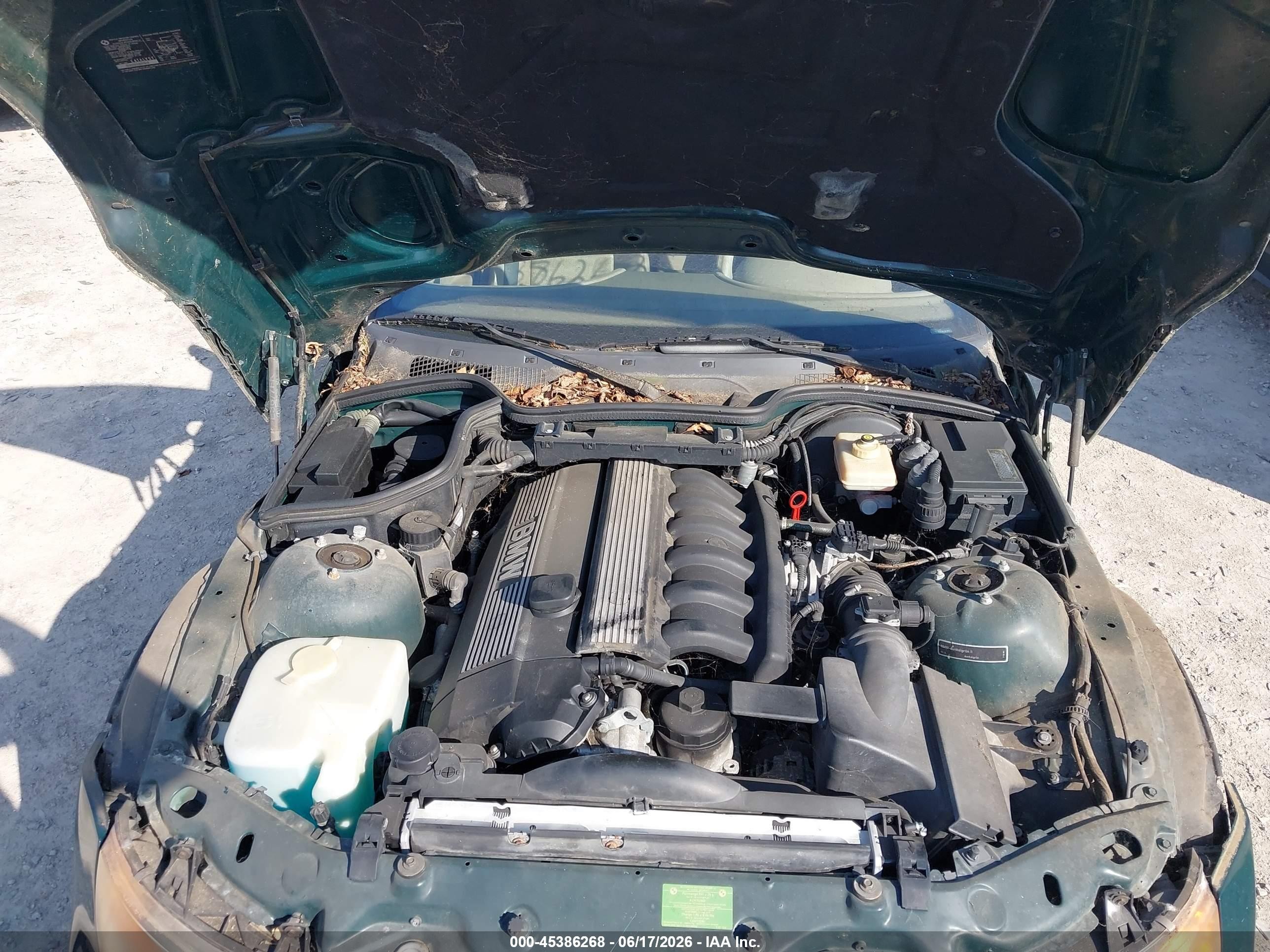 1998 Bmw Z3 2.8 Green vin: 4USCJ3325WLB62896