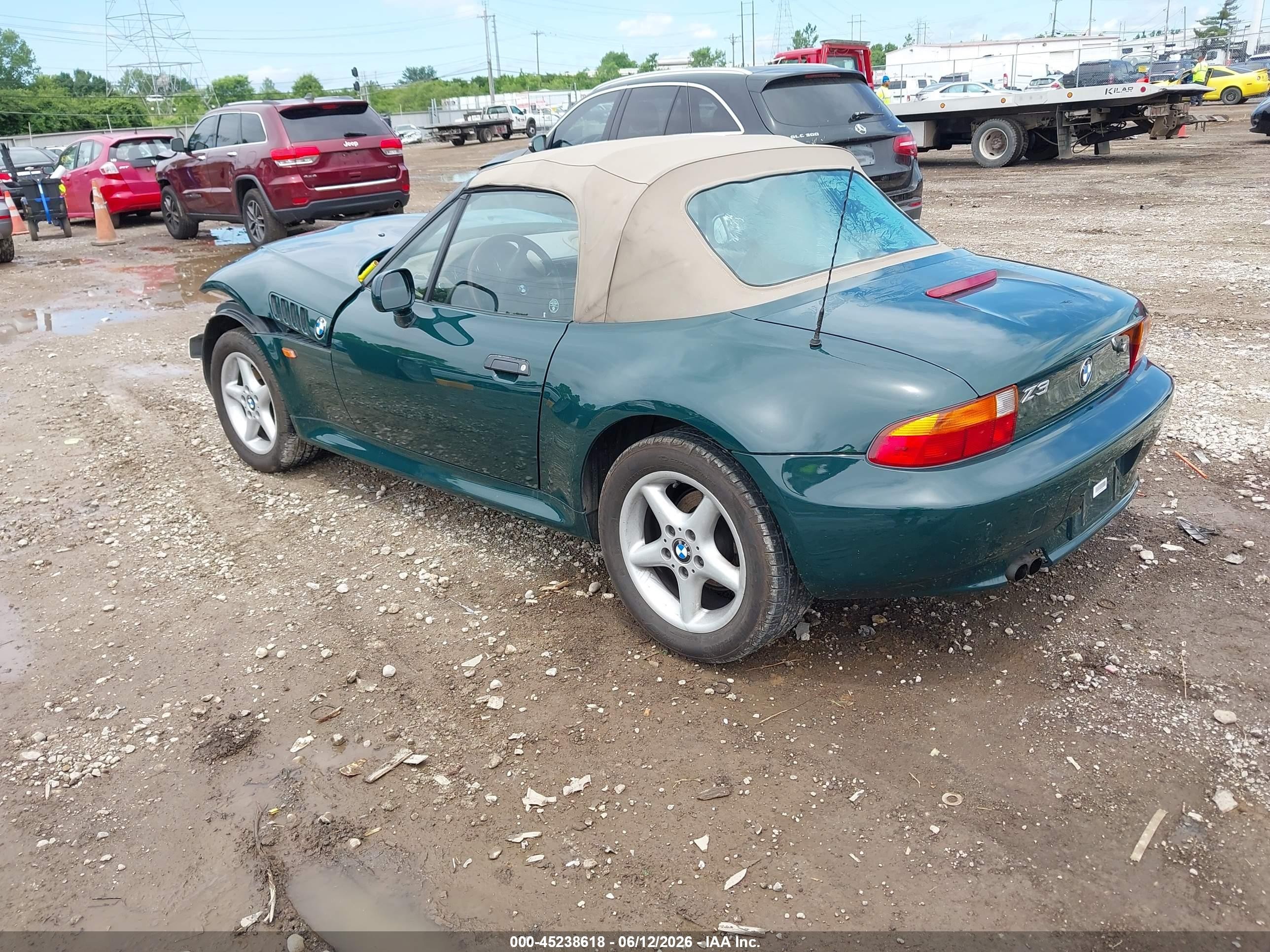 1997 Bmw Z3 2.8l Roadster Зеленый vin: 4USCJ3326VLC04152
