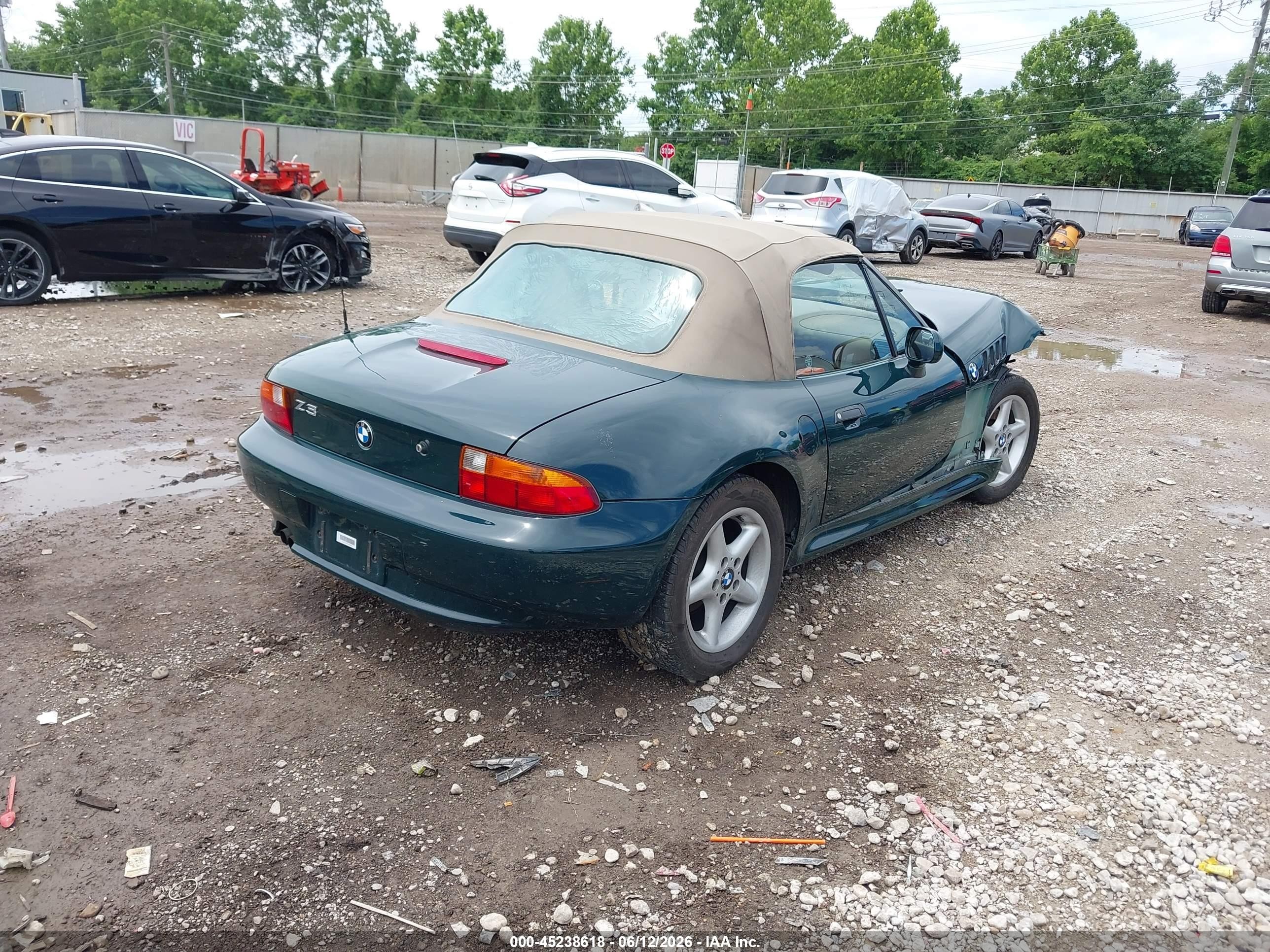 1997 Bmw Z3 2.8l Roadster Зеленый vin: 4USCJ3326VLC04152