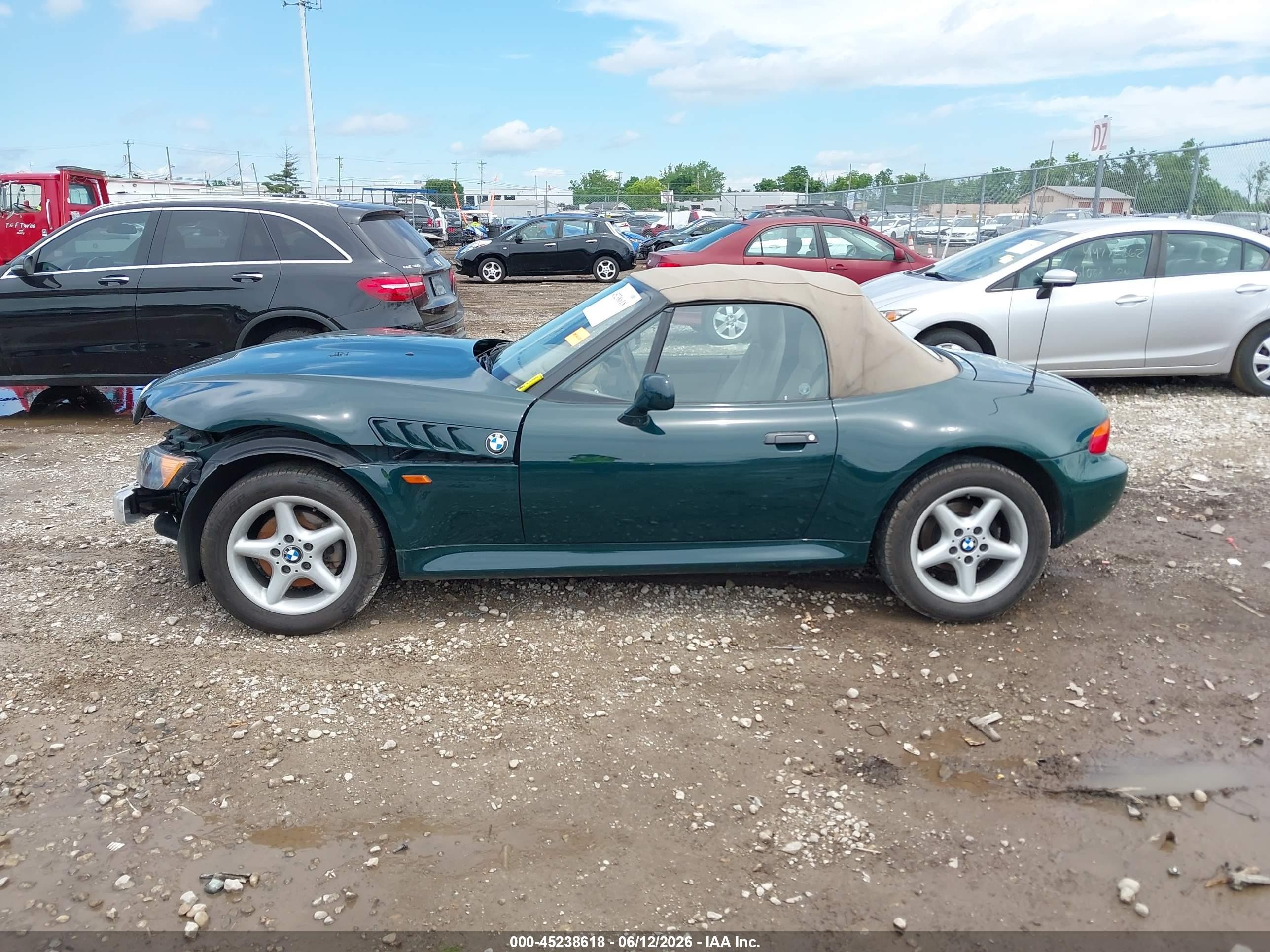 1997 Bmw Z3 2.8l Roadster Зеленый vin: 4USCJ3326VLC04152