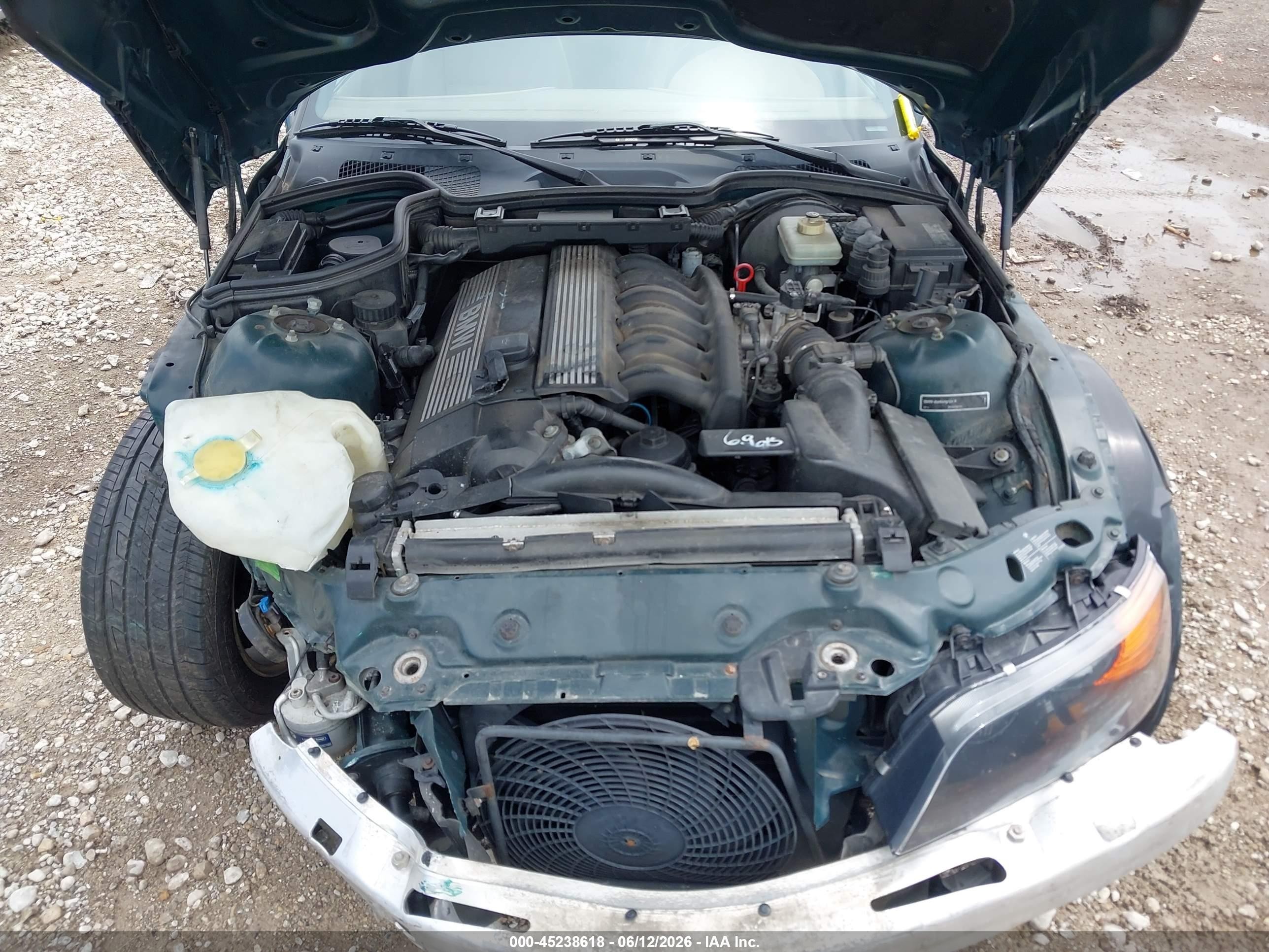 1997 Bmw Z3 2.8l Roadster Зеленый vin: 4USCJ3326VLC04152