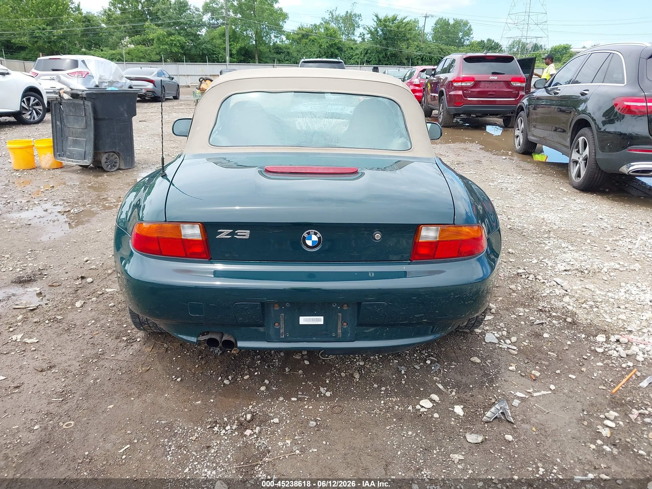 1997 Bmw Z3 2.8l Roadster Зеленый vin: 4USCJ3326VLC04152
