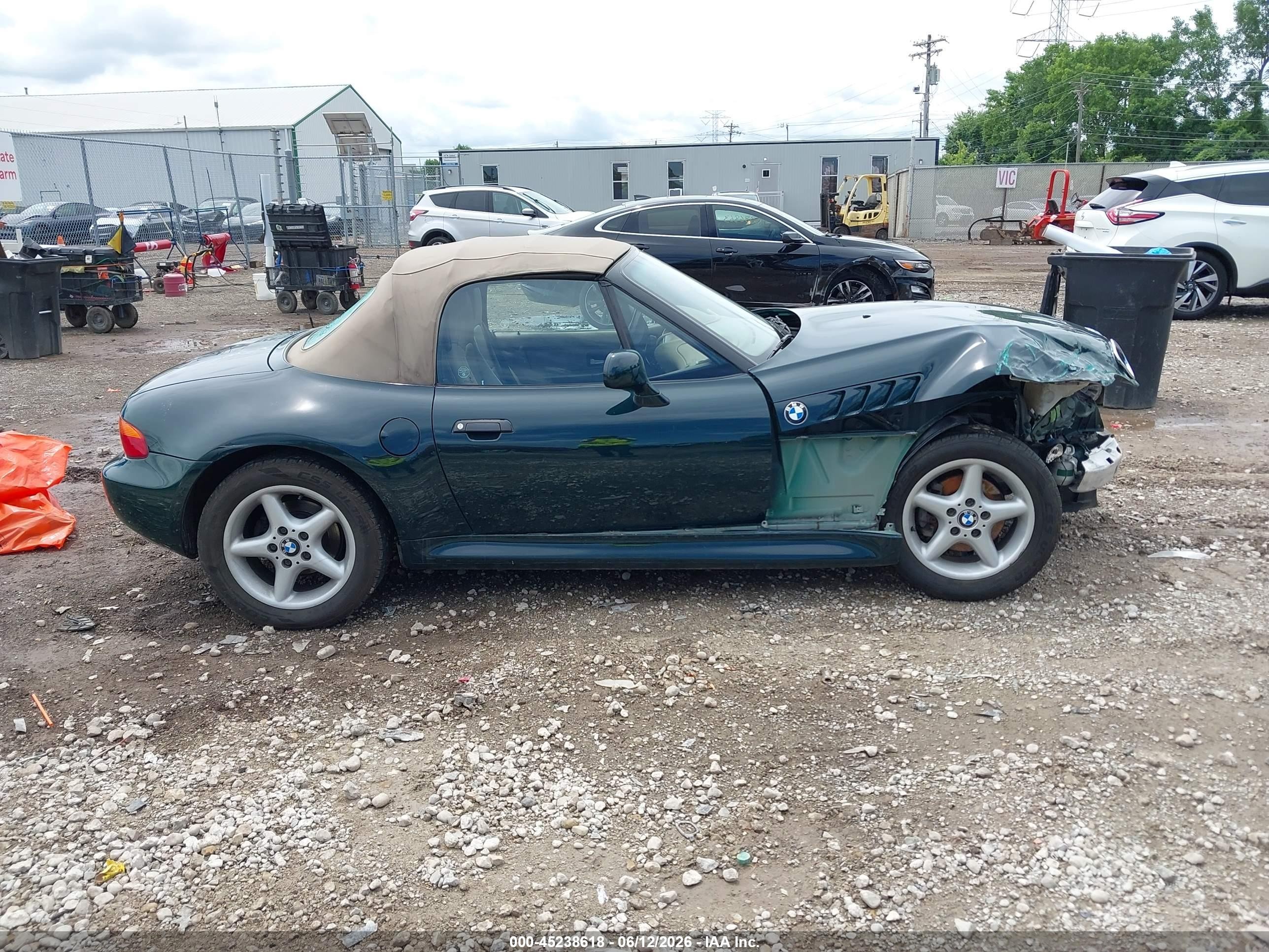 1997 Bmw Z3 2.8l Roadster Зеленый vin: 4USCJ3326VLC04152