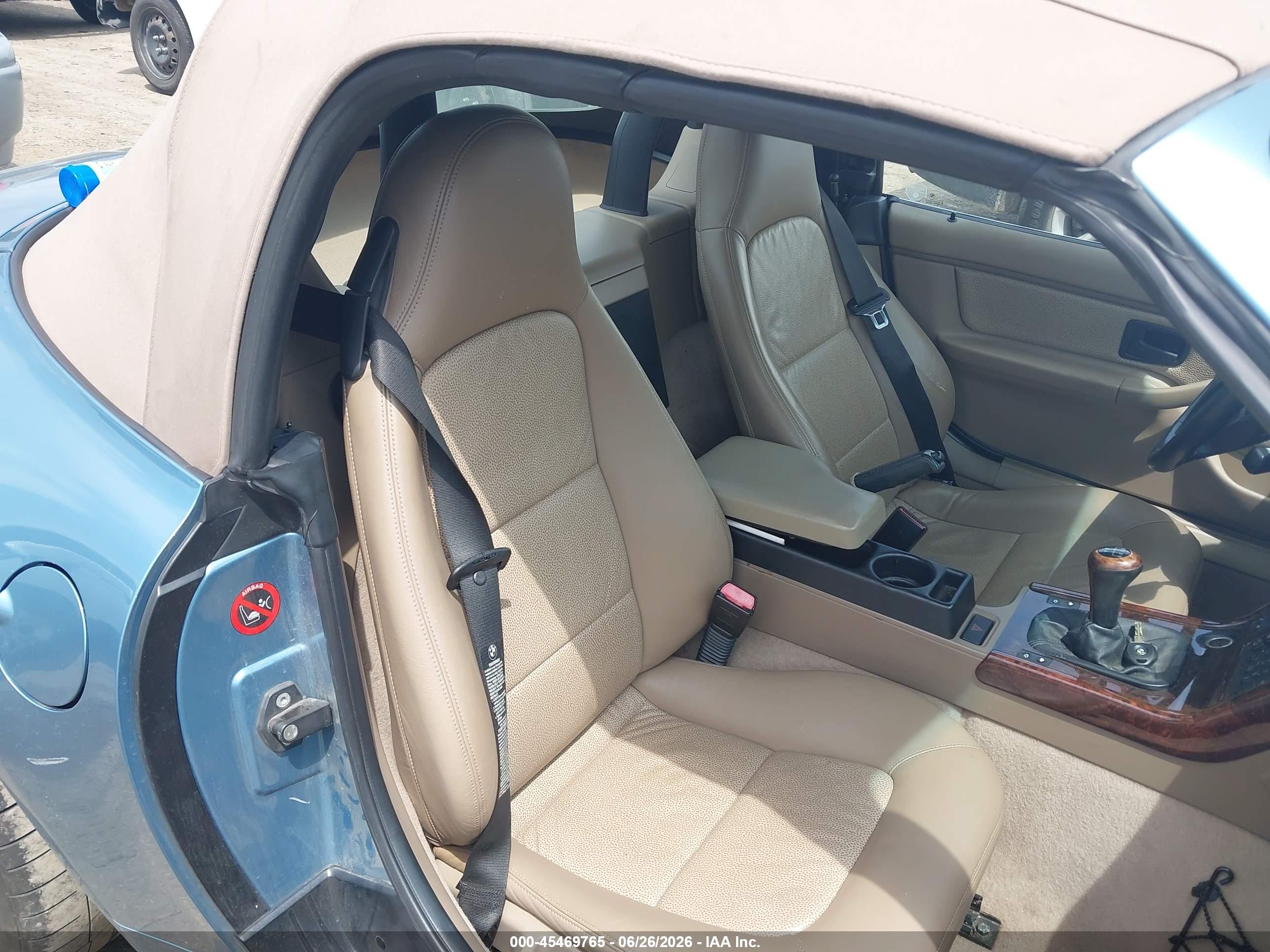 1998 Bmw Z3 2.8 Blue vin: 4USCJ3326WLC11653