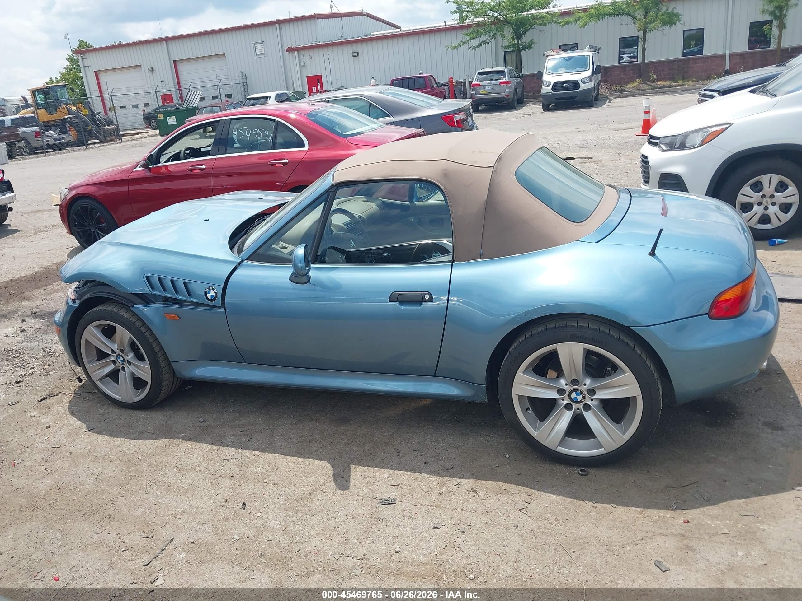 1998 Bmw Z3 2.8 Blue vin: 4USCJ3326WLC11653