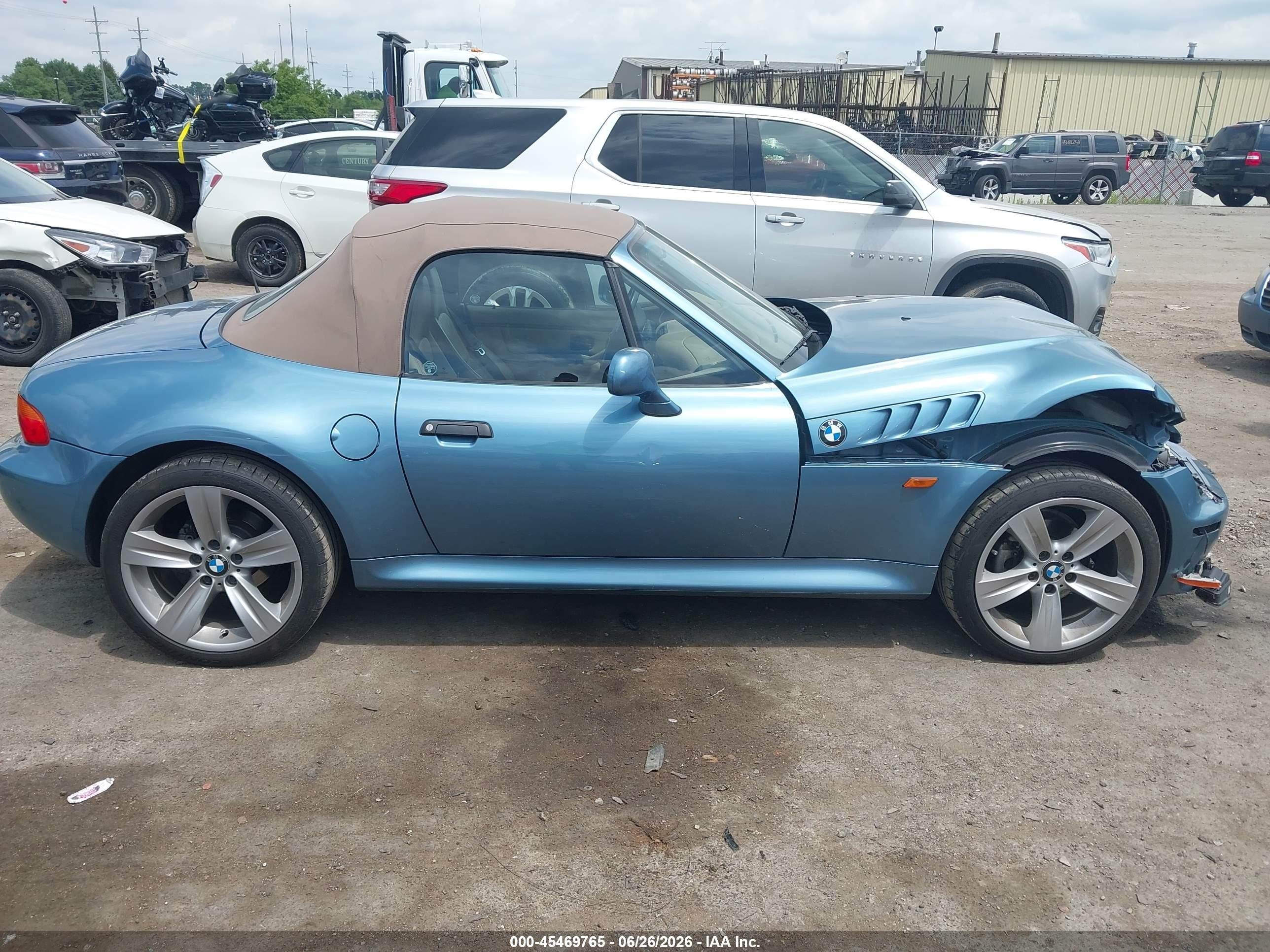 1998 Bmw Z3 2.8 Blue vin: 4USCJ3326WLC11653