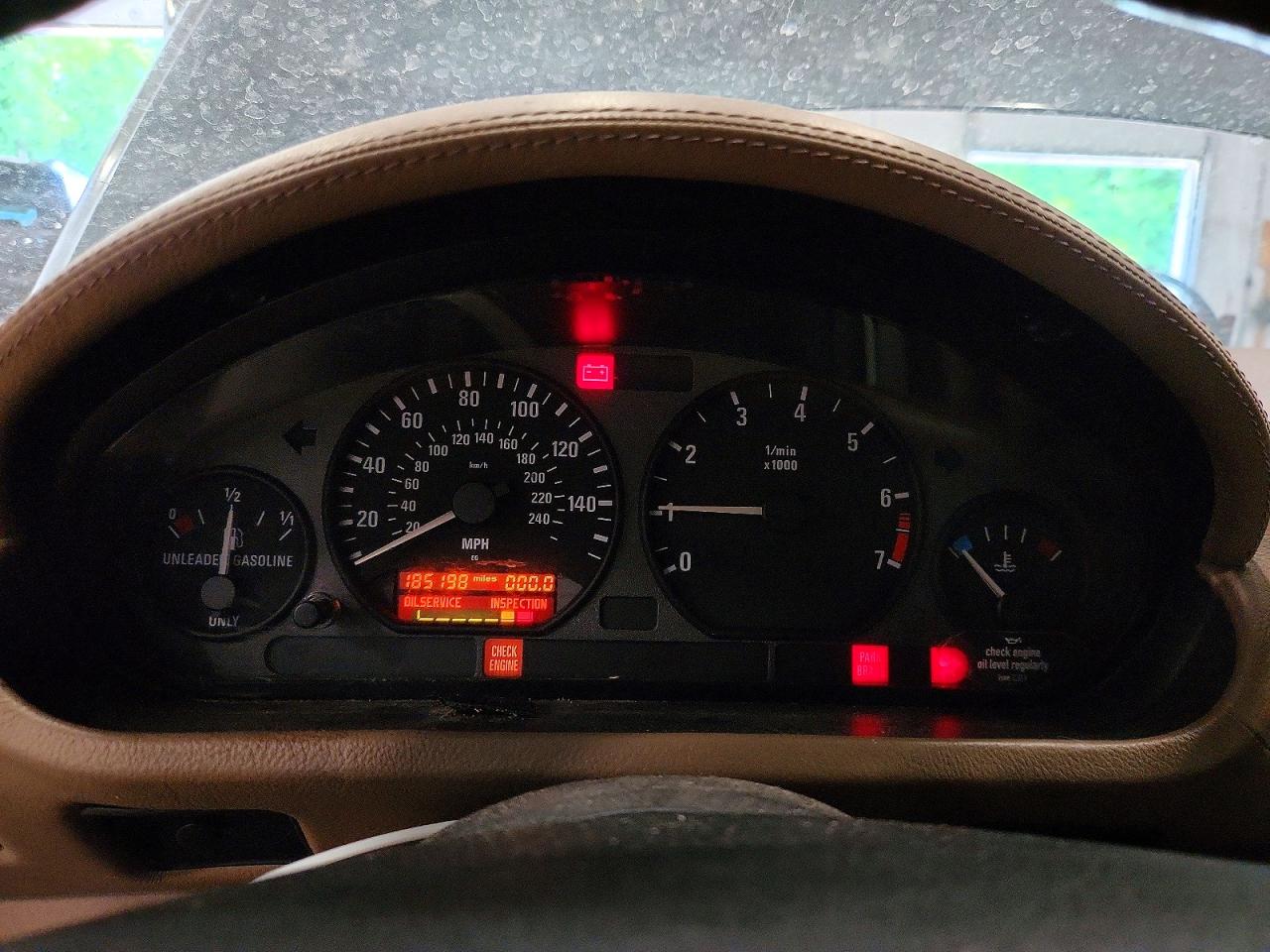 1997 Bmw Z3 2.8 Green vin: 4USCJ3327VLC06203