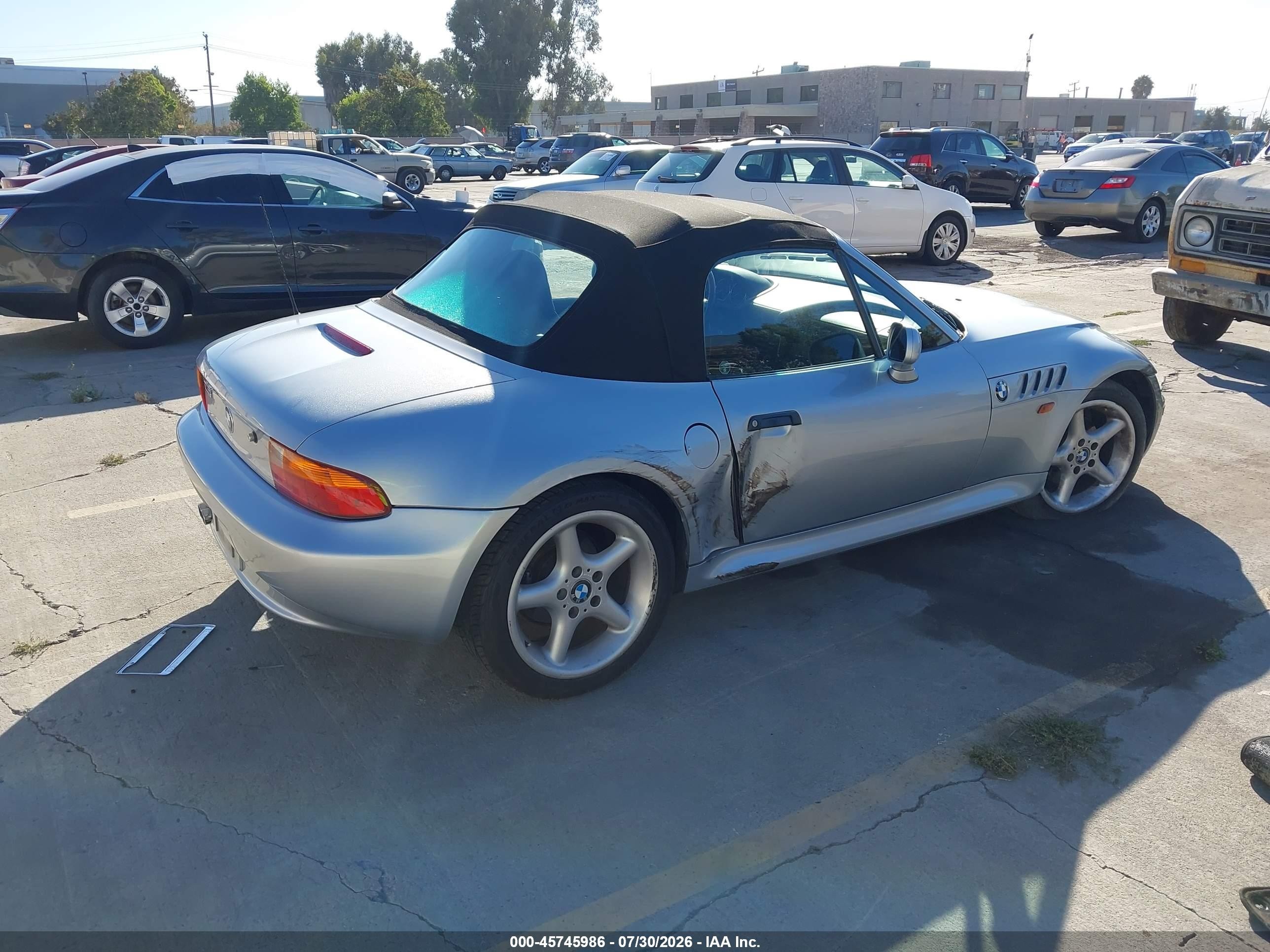 1997 Bmw Z3 2.8l Roadster Silver vin: 4USCJ332XVLC08074