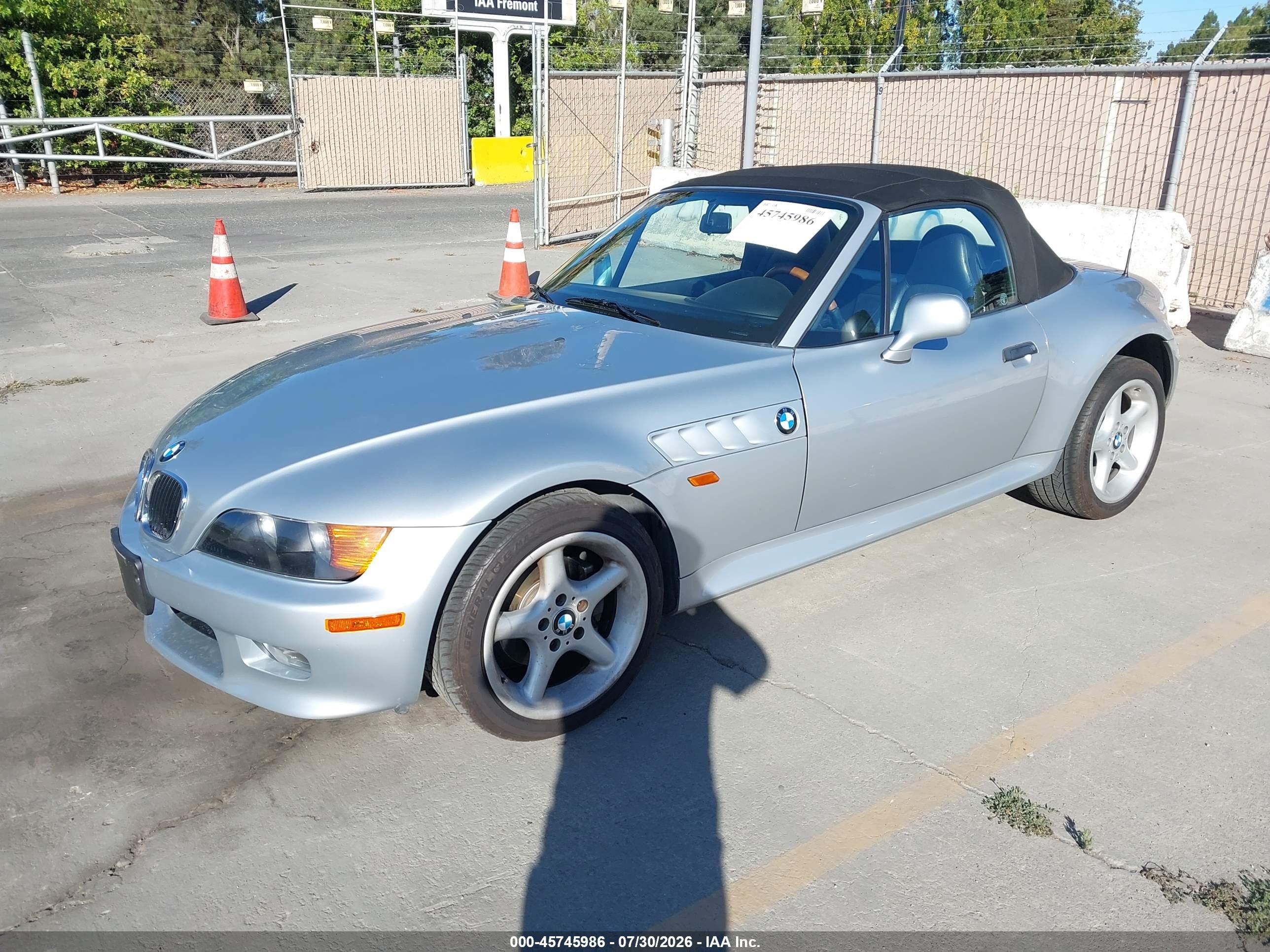 1997 Bmw Z3 2.8l Roadster Silver vin: 4USCJ332XVLC08074