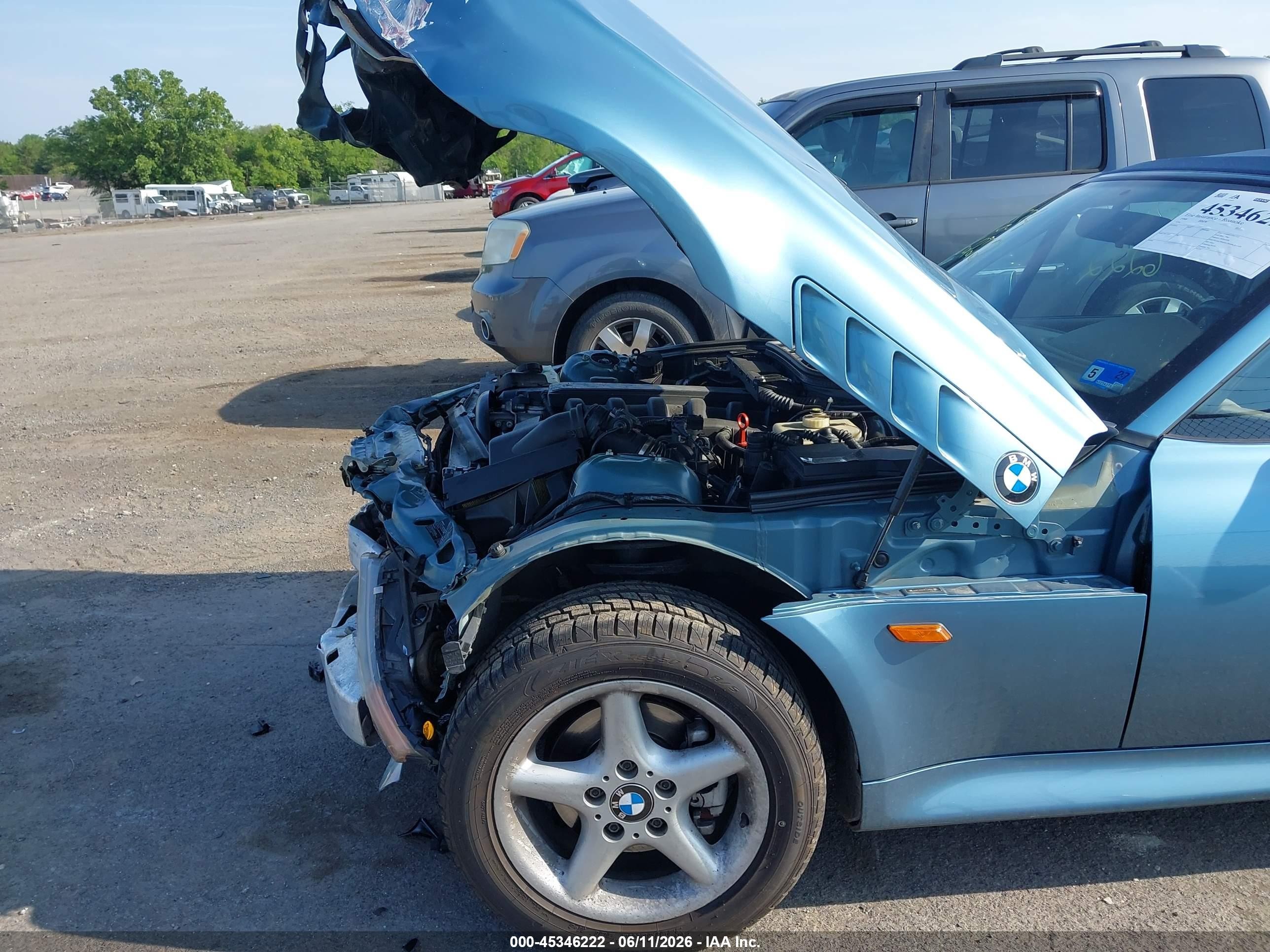 1998 Bmw Z3 2.8 Blue vin: 4USCJ333XWLG20067