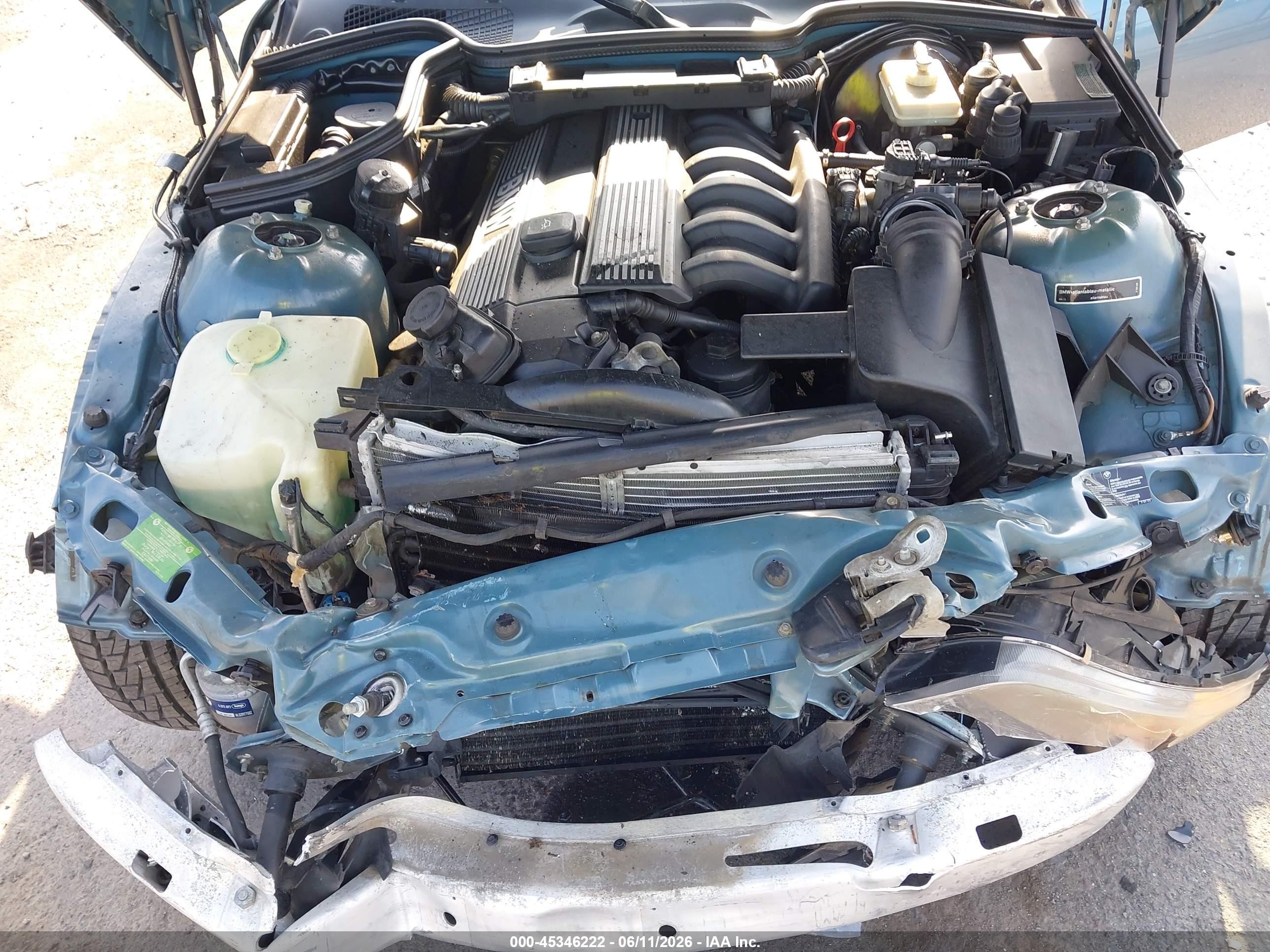 1998 Bmw Z3 2.8 Blue vin: 4USCJ333XWLG20067