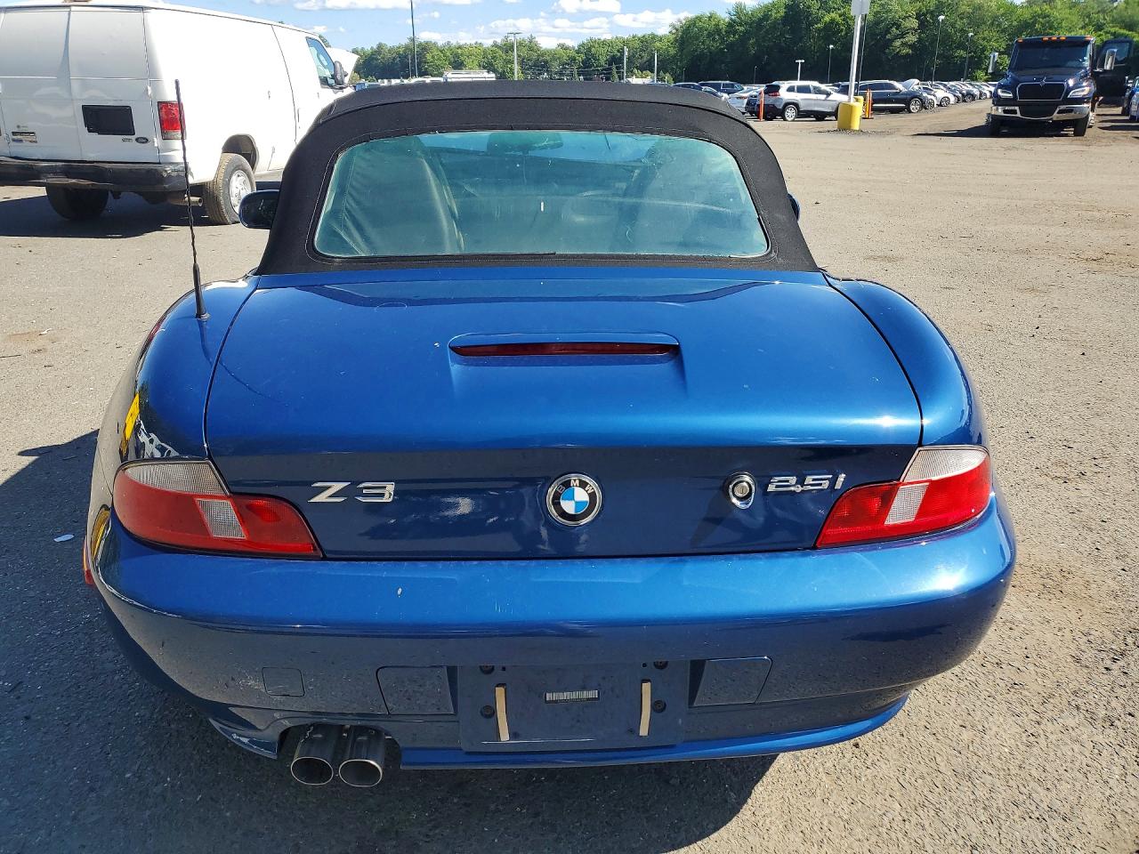 2002 Bmw Z3 2.5 Blue vin: 4USCN33472LK51494