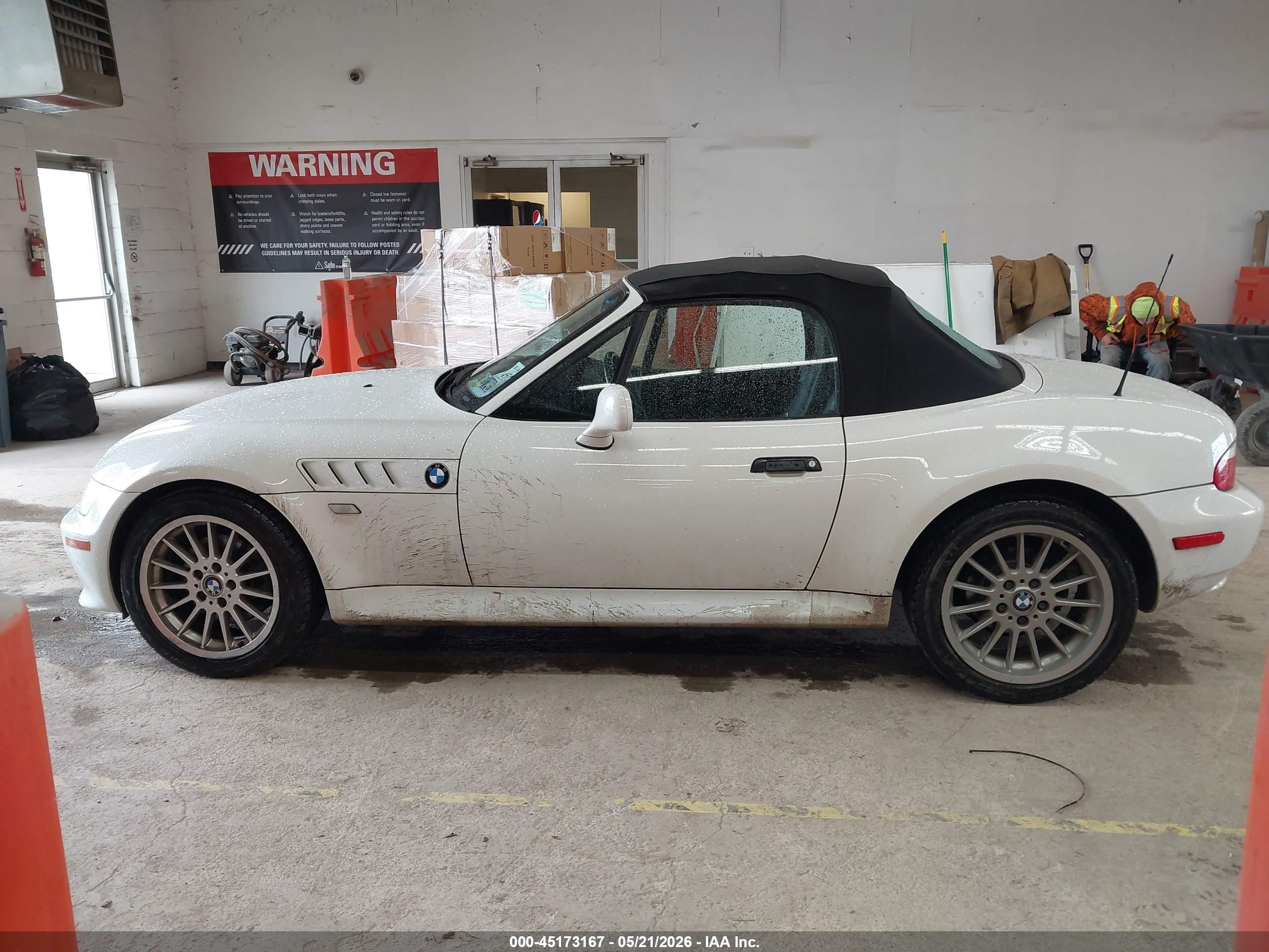 2002 Bmw Z3 3.0i Белый vin: 4USCN534X2LL50810