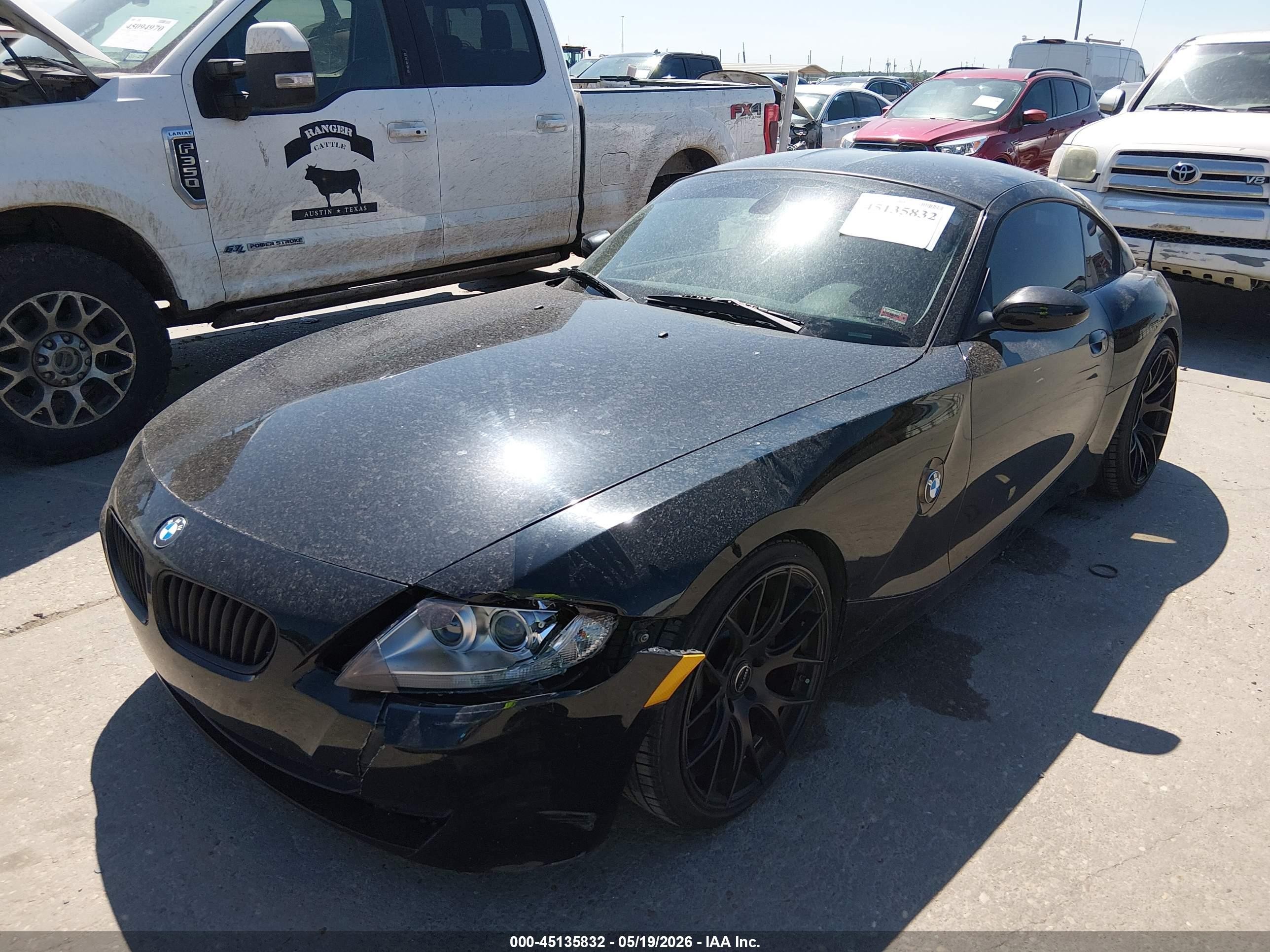 2007 Bmw Z4 3.0si Black vin: 4USDU53537LF77640
