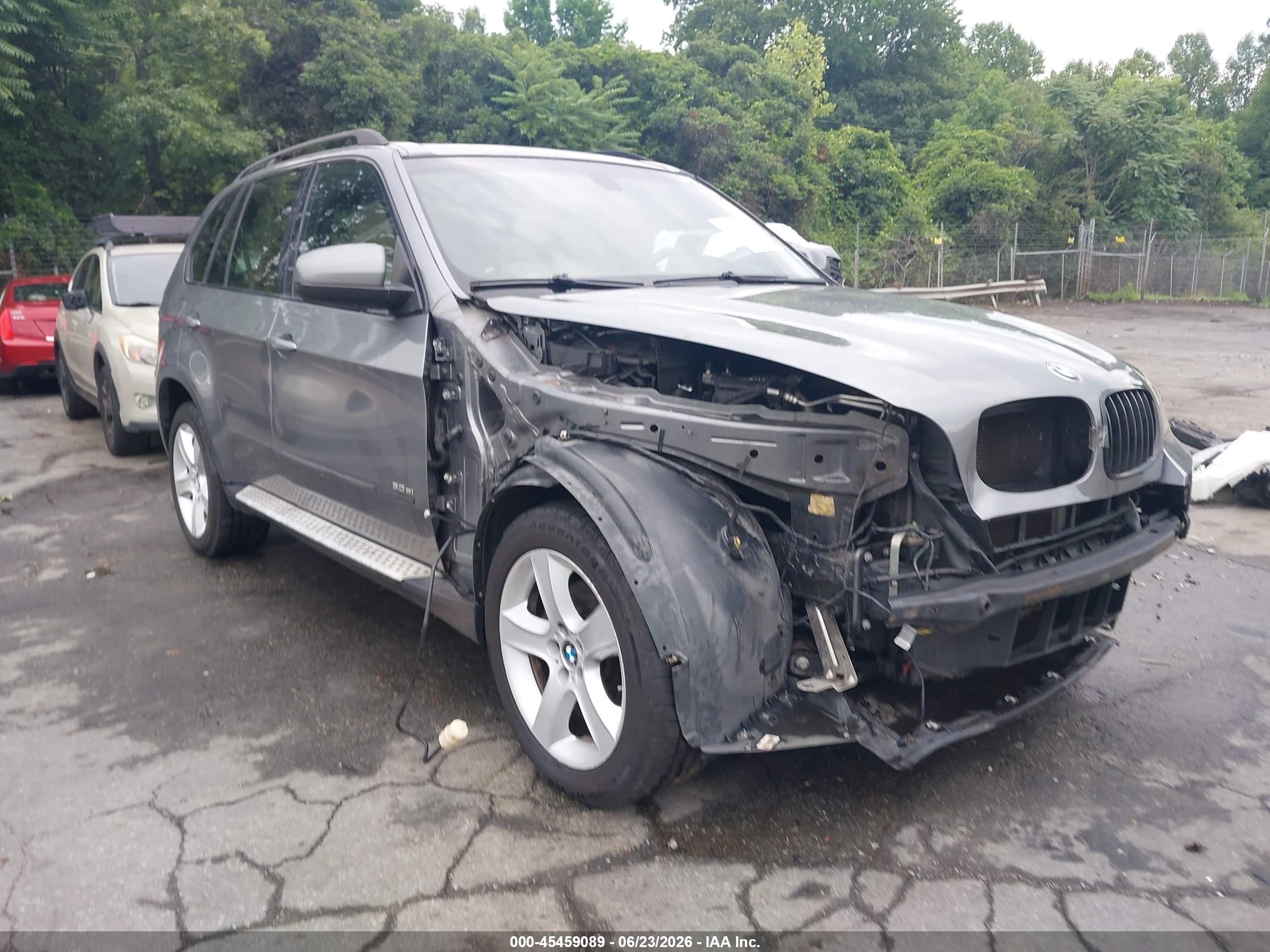 2007 Bmw X5 3.0si Gray vin: 4USFE43527LY80017