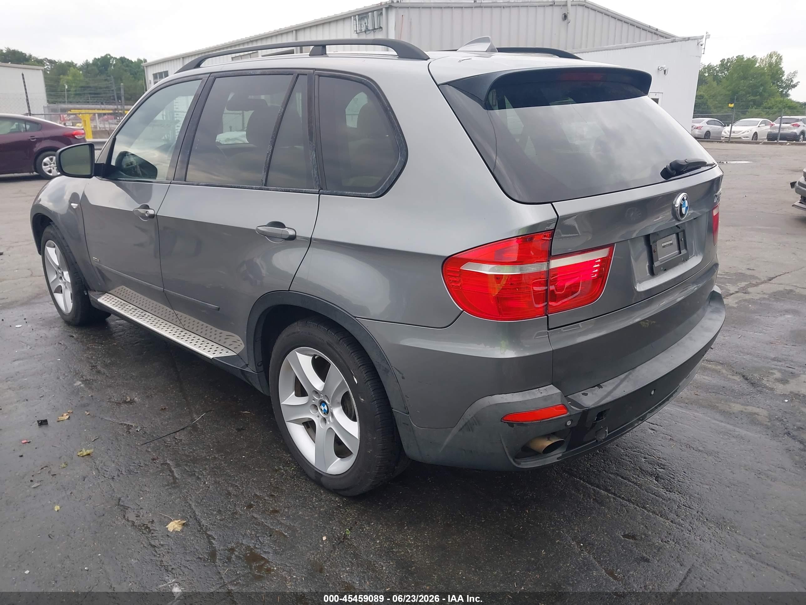2007 Bmw X5 3.0si Gray vin: 4USFE43527LY80017