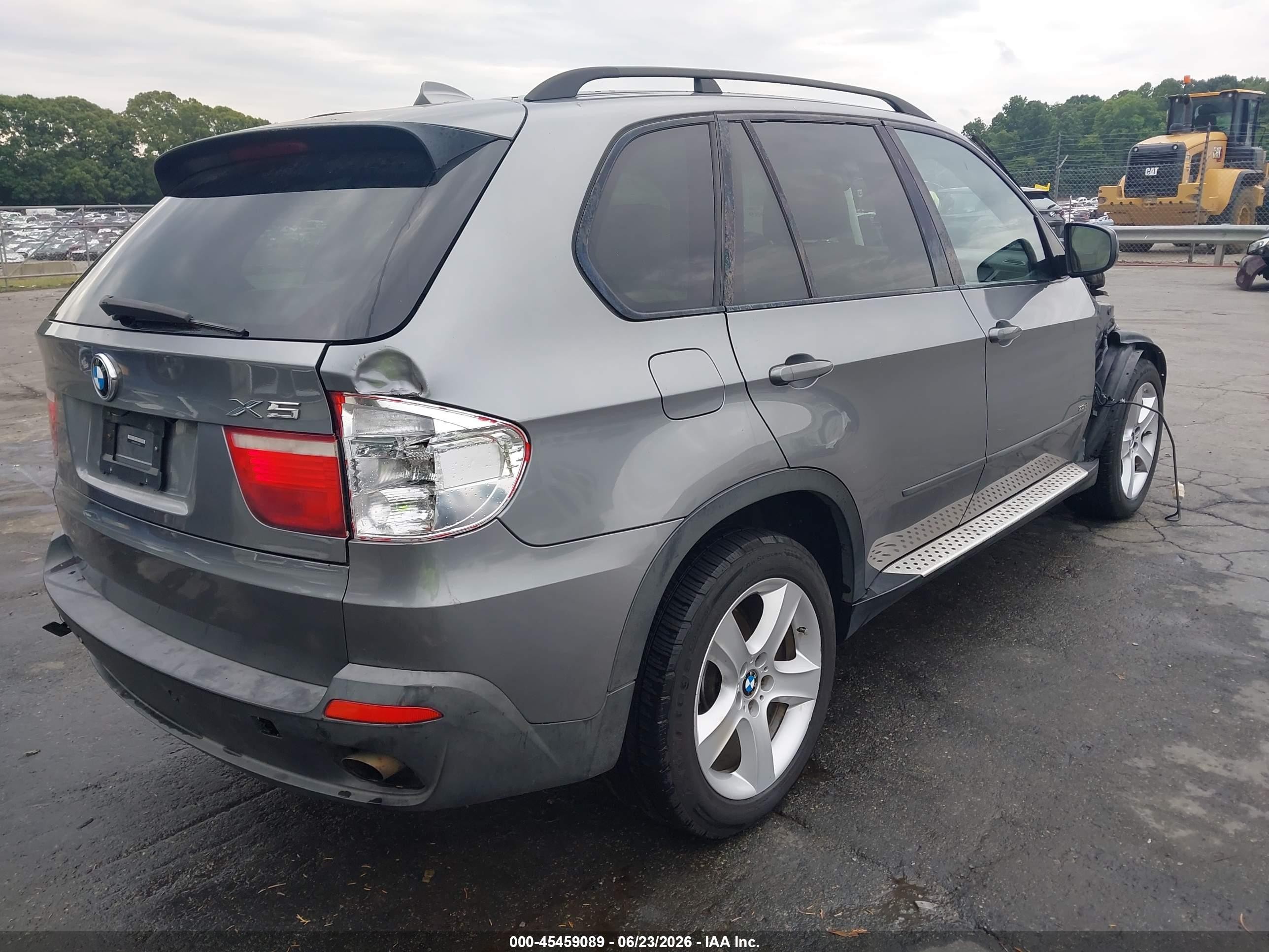 2007 Bmw X5 3.0si Gray vin: 4USFE43527LY80017