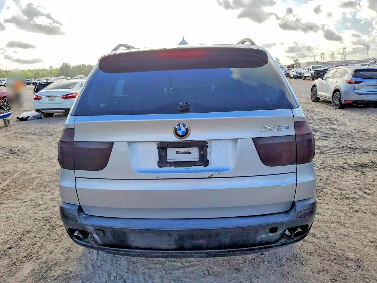 2007 Bmw X5 Silver vin: 4USFE43587LY78403