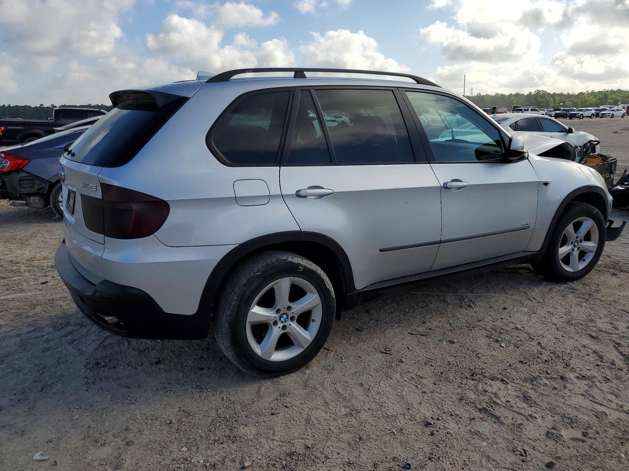2007 Bmw X5 Silver vin: 4USFE43587LY78403