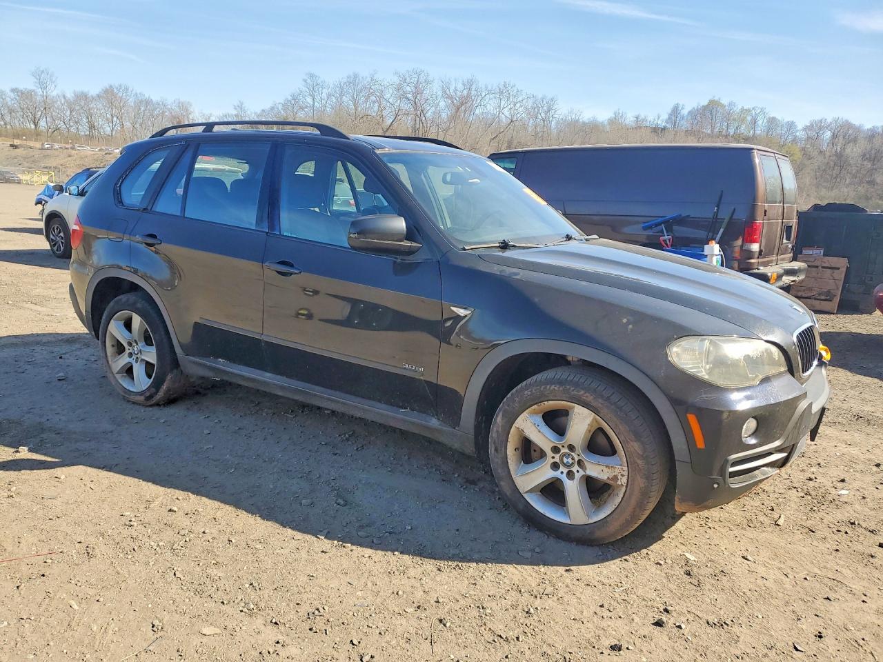 2007 Bmw X5 3.0i Black vin: 4USFE43597LY77678
