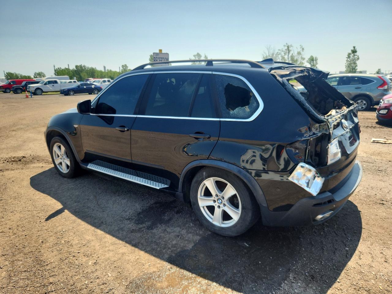 2007 Bmw X5 4.8i Black vin: 4USFE83507LY63501