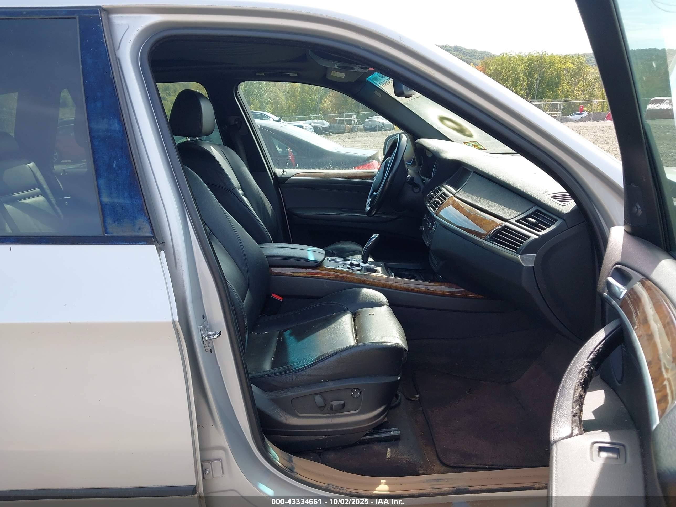 2007 Bmw X5 4.8i Silver vin: 4USFE83507LY63854
