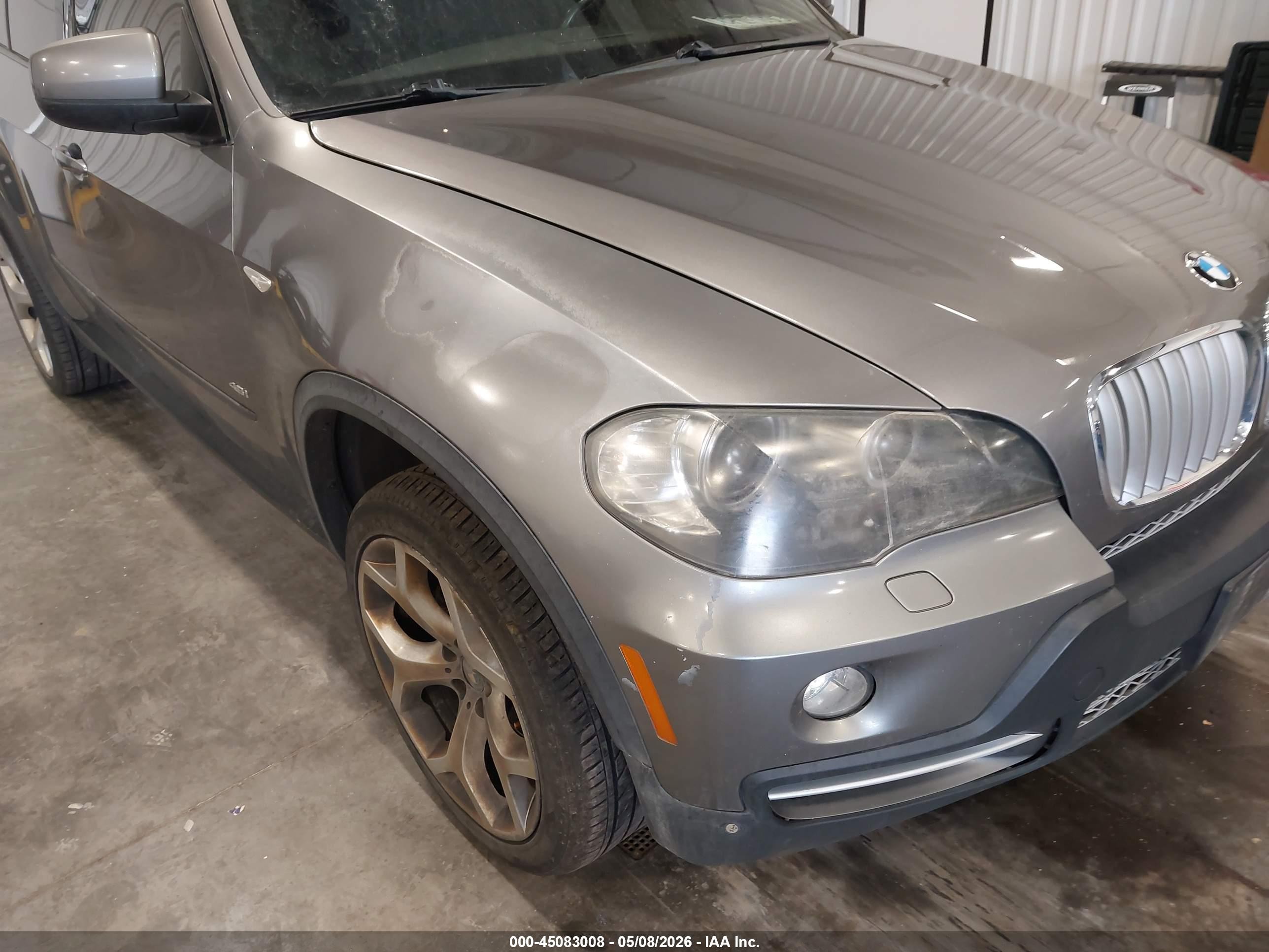 2007 Bmw X5 4.8i Gray vin: 4USFE83527LY65315