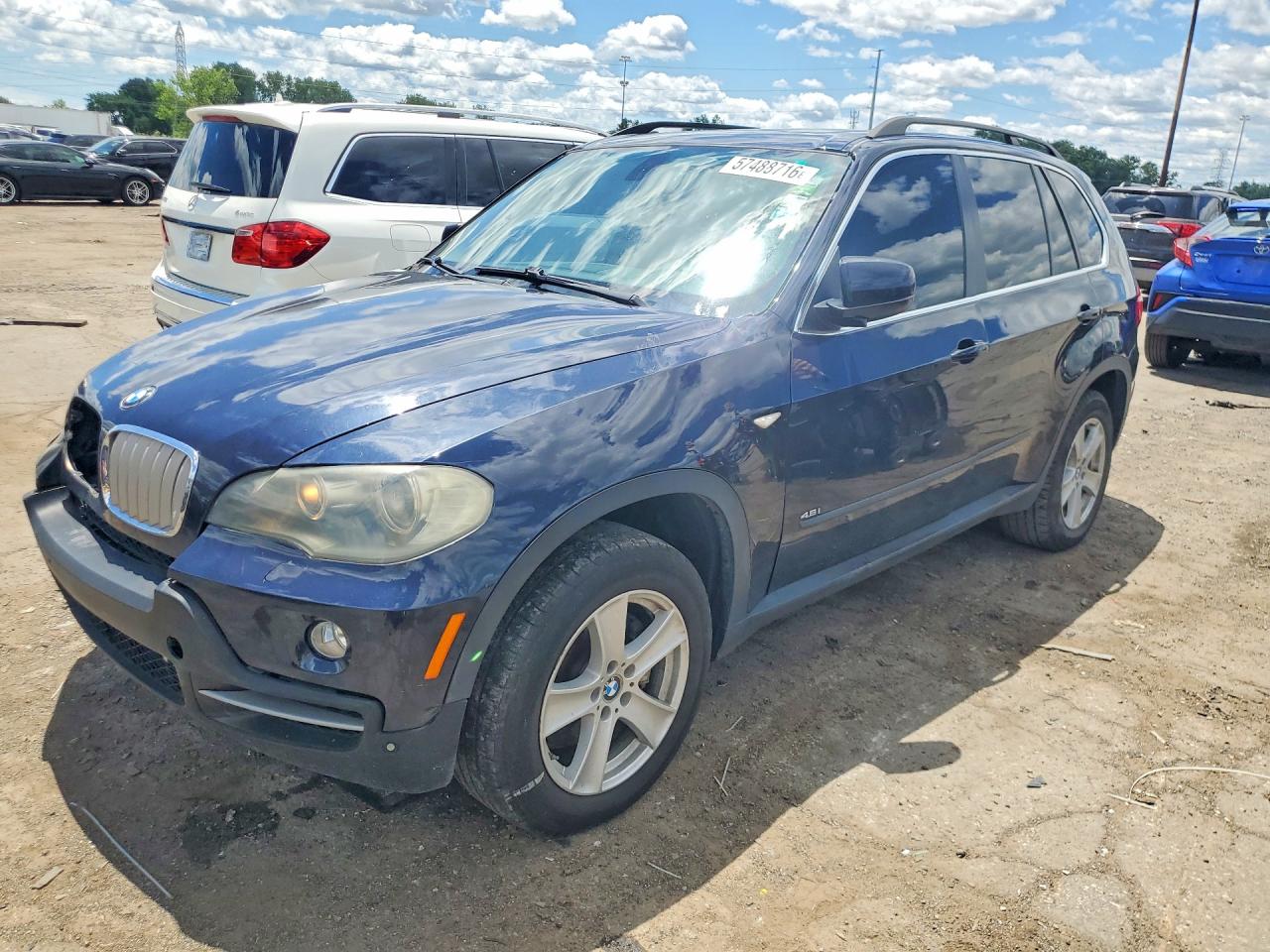 2007 Bmw X5 4.8i Black vin: 4USFE83537LY63735