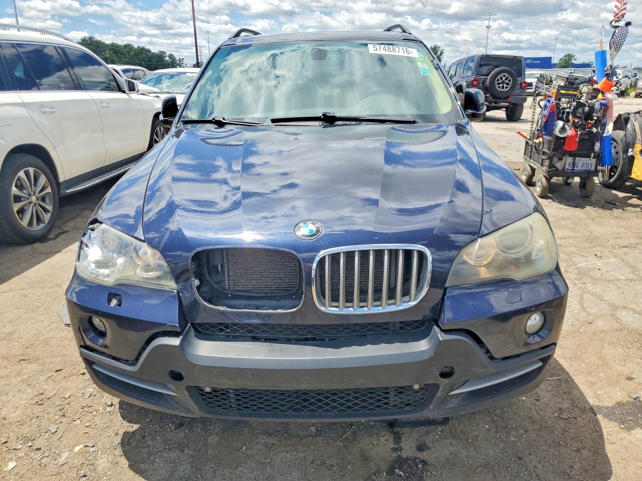 2007 Bmw X5 4.8i Black vin: 4USFE83537LY63735