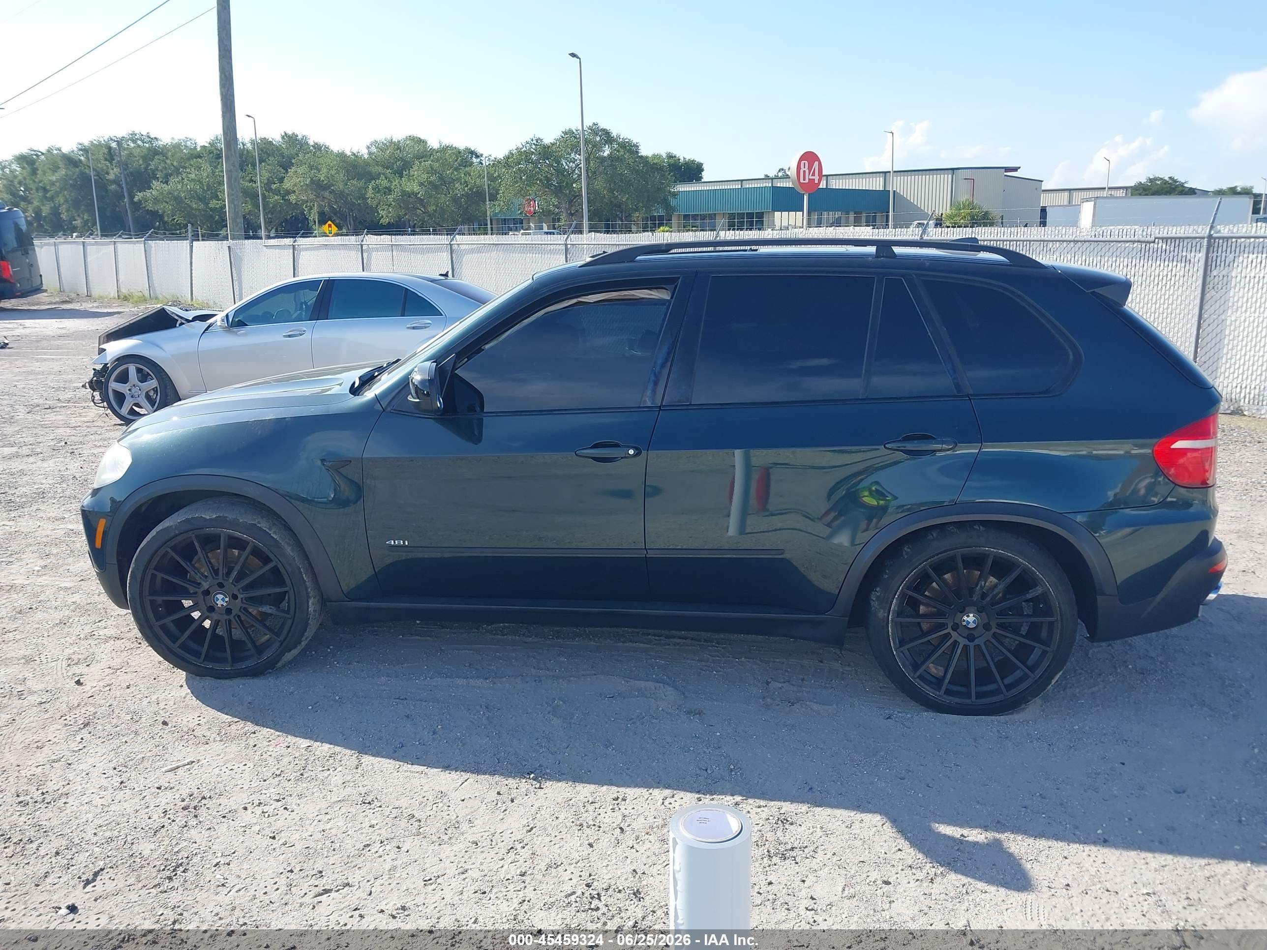 2007 Bmw X5 4.8i Зеленый vin: 4USFE83537LY65632