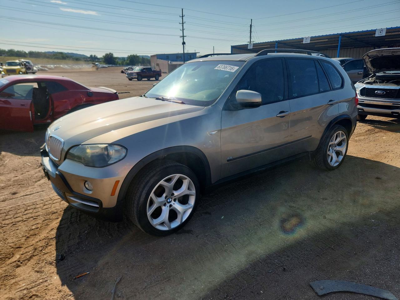 2007 Bmw X5 4.8i Beige vin: 4USFE835X7LZ37071