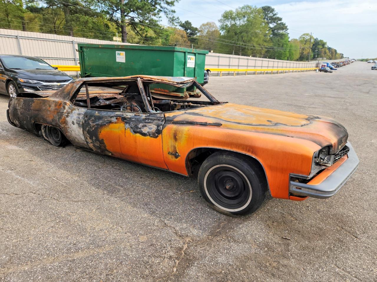 1973 Buick Electra225 Orange vin: 4V37T3H492910