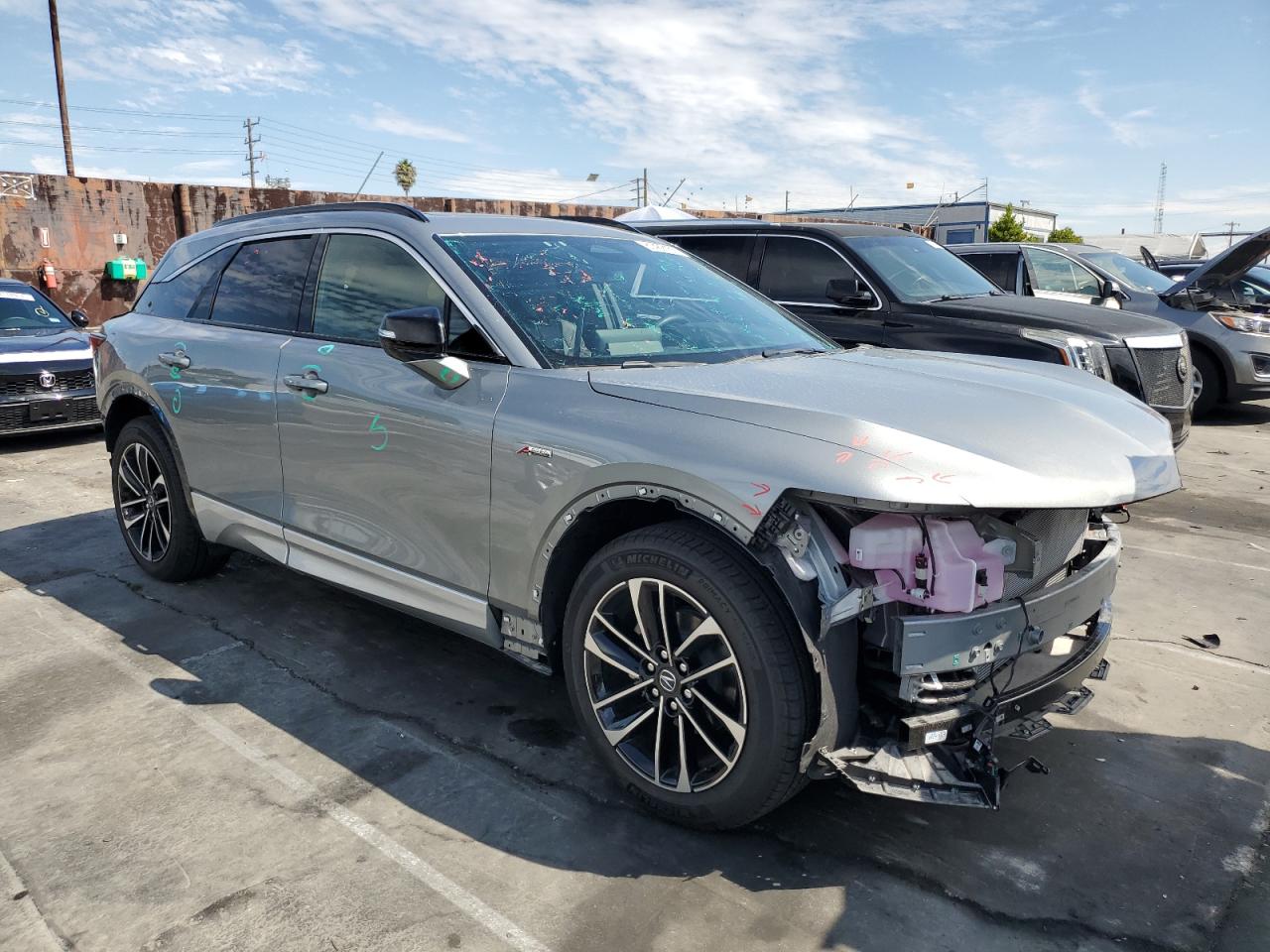 2024 Acura Zdx A-spec Silver vin: 4W5KHNRL2RZ509014