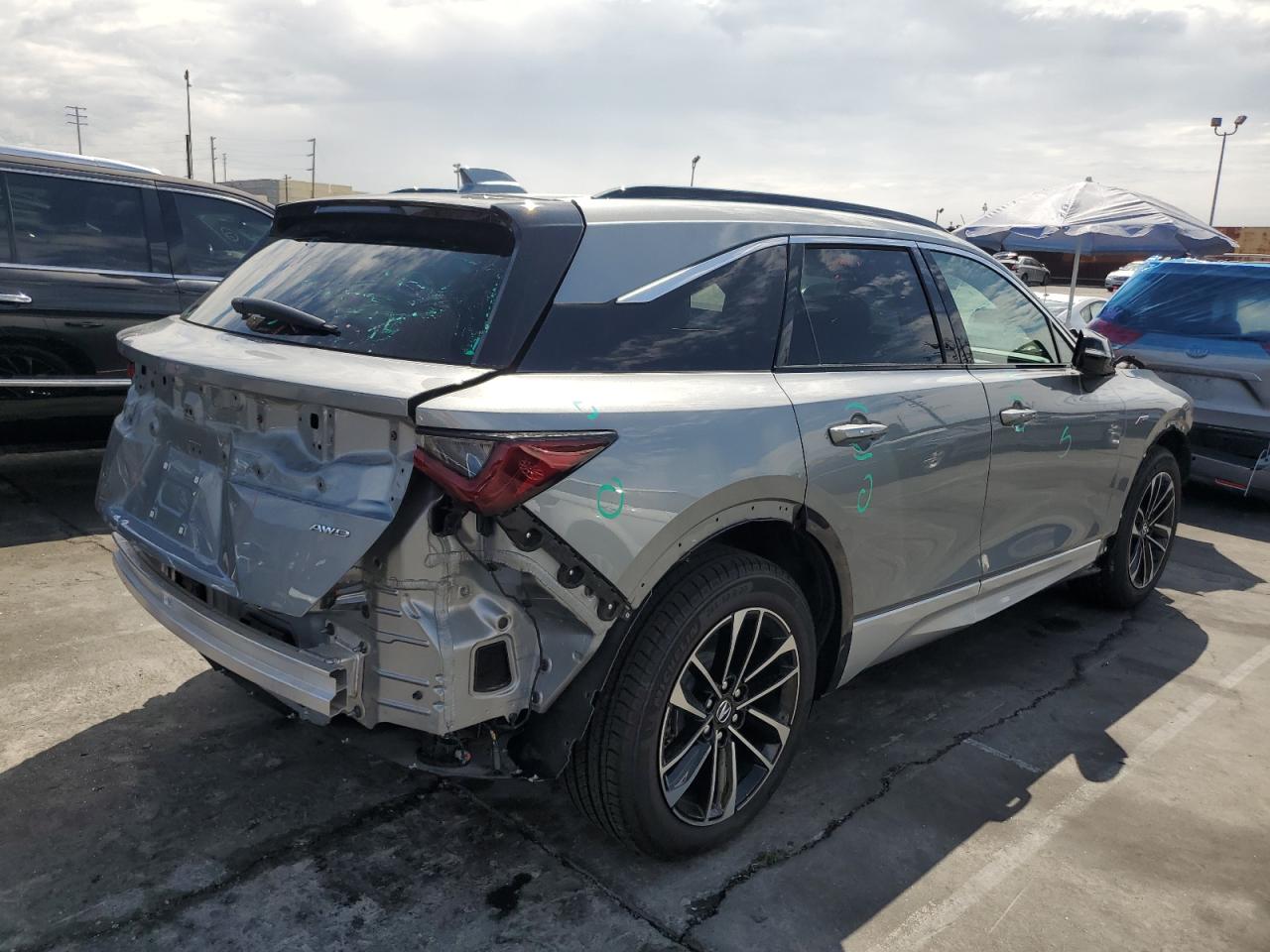 2024 Acura Zdx A-spec Silver vin: 4W5KHNRL2RZ509014