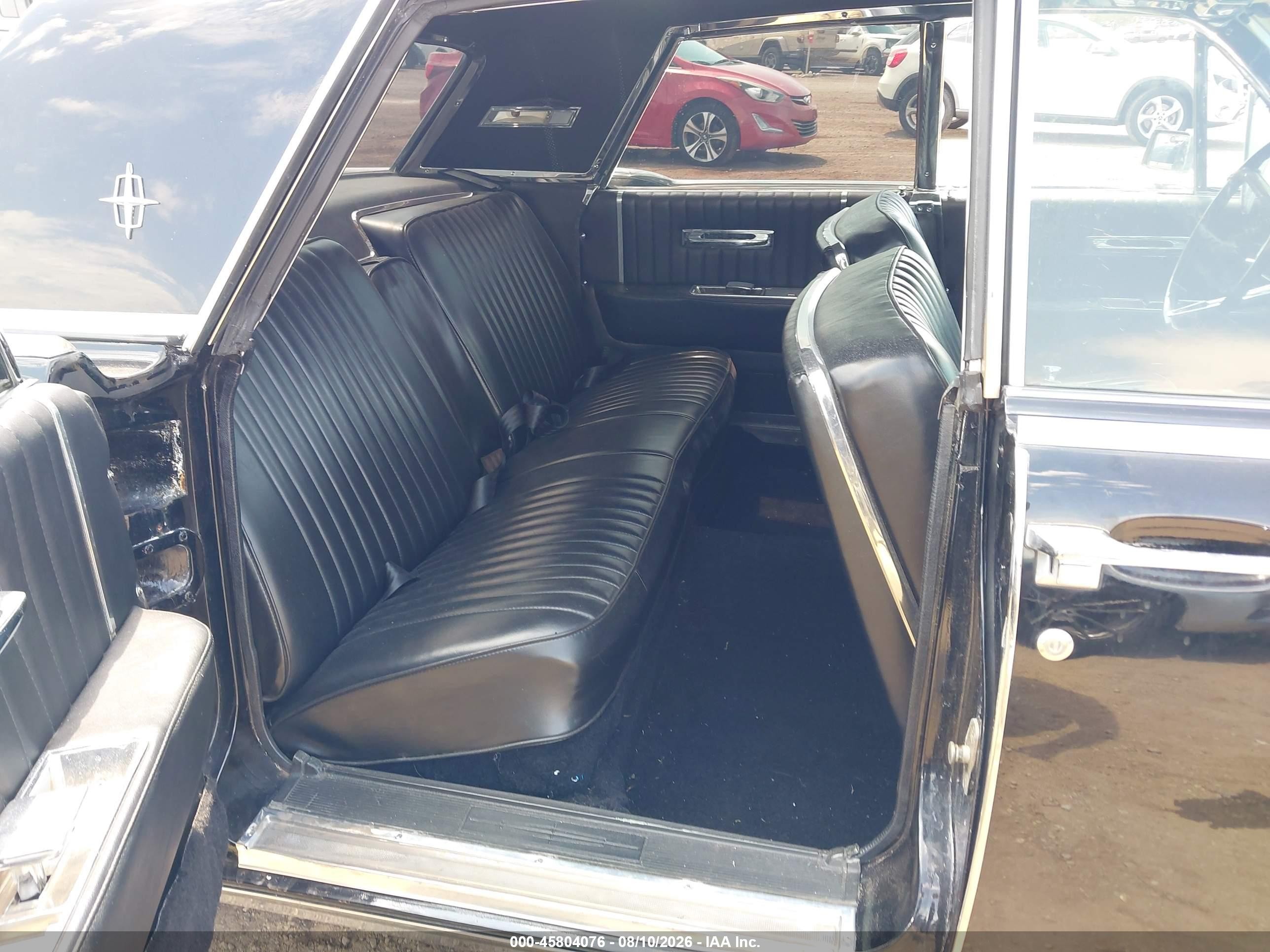 1970 Lincoln Continental Black vin: 4Y82N401405