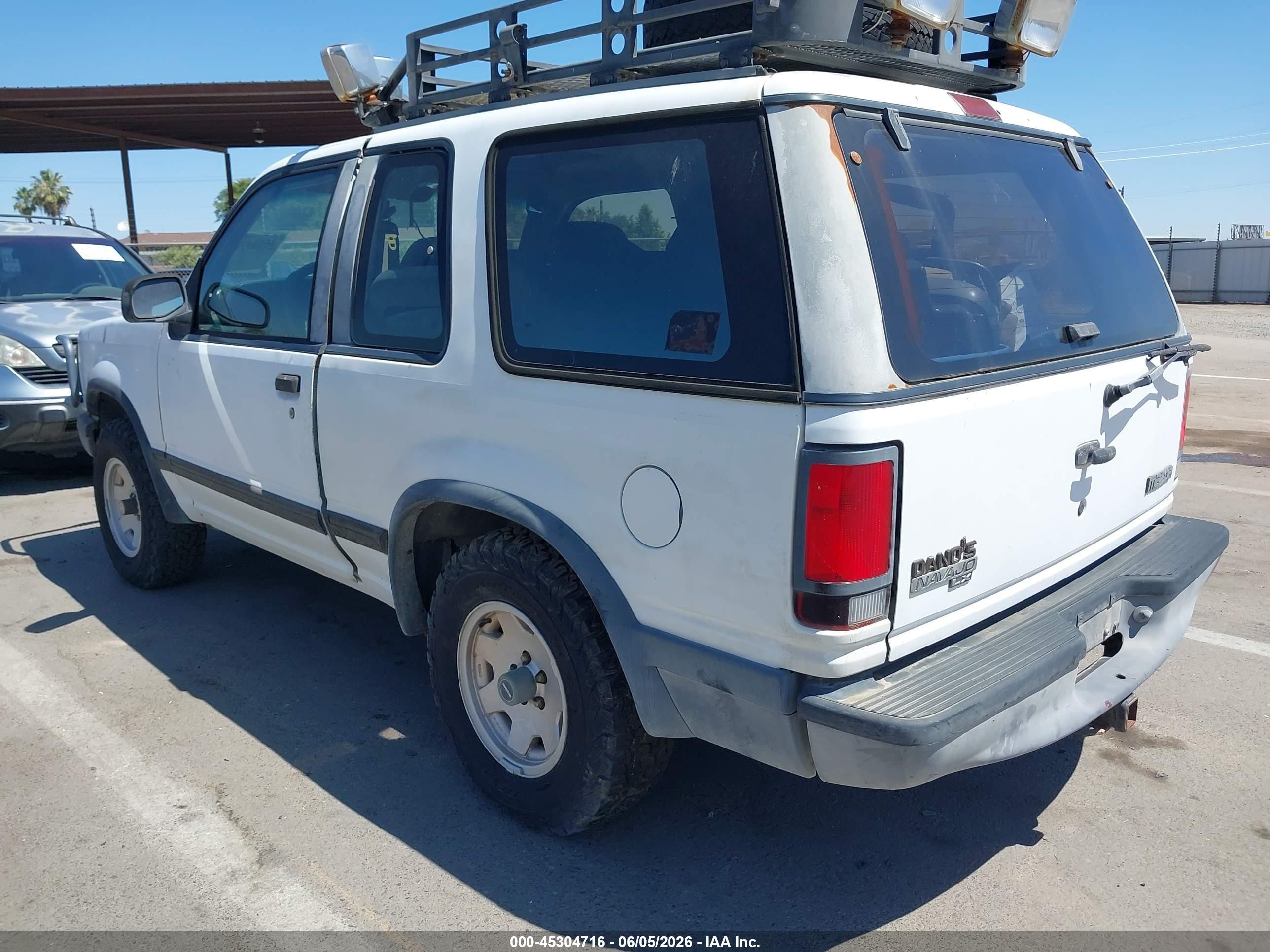 1991 Mazda Navajo Lx White vin: 4f2cu44x6mum12163